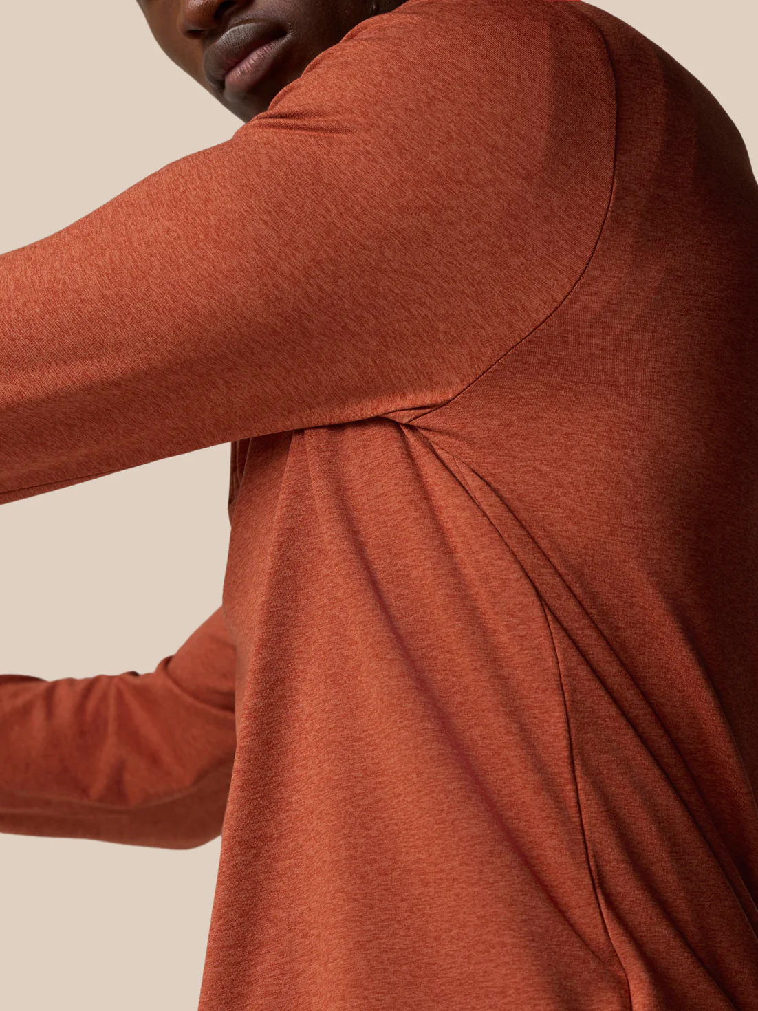 Elevated Lifestyle 1/4 Zip Top - Dark Rust - Image 7