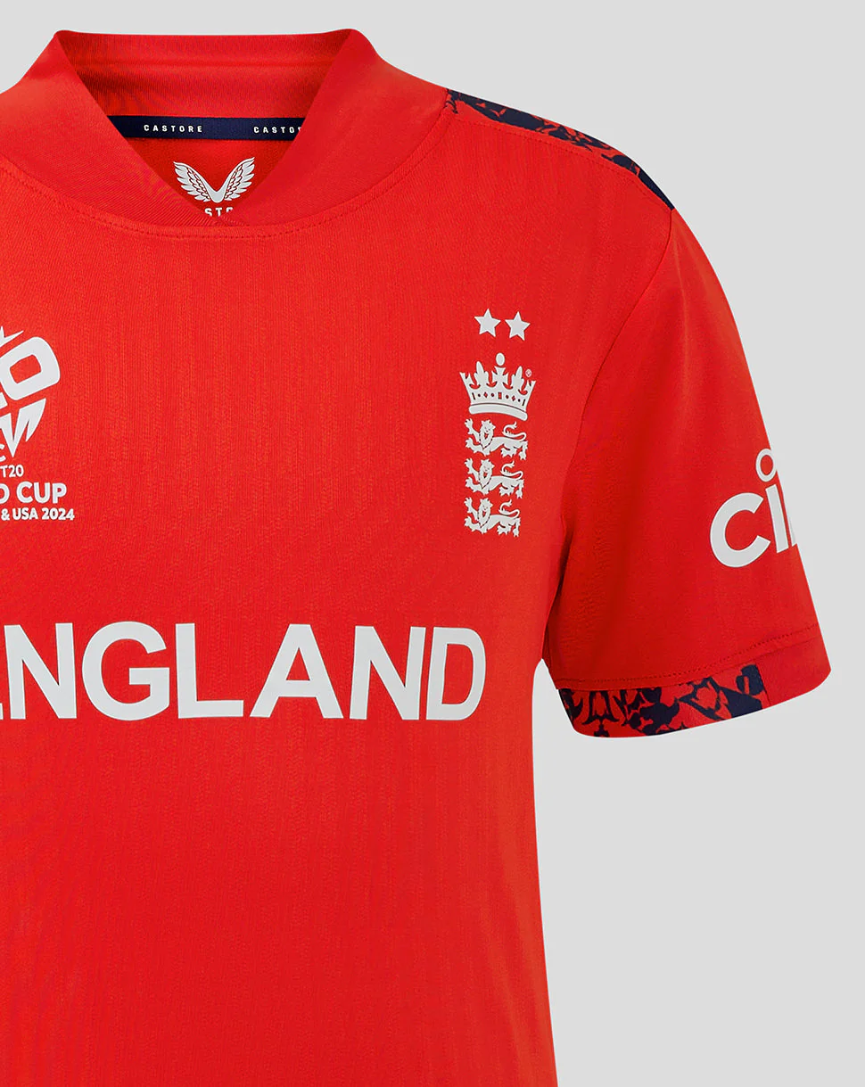 England Cricket Junior 24/25 T20 World Cup Shirt - Image 4