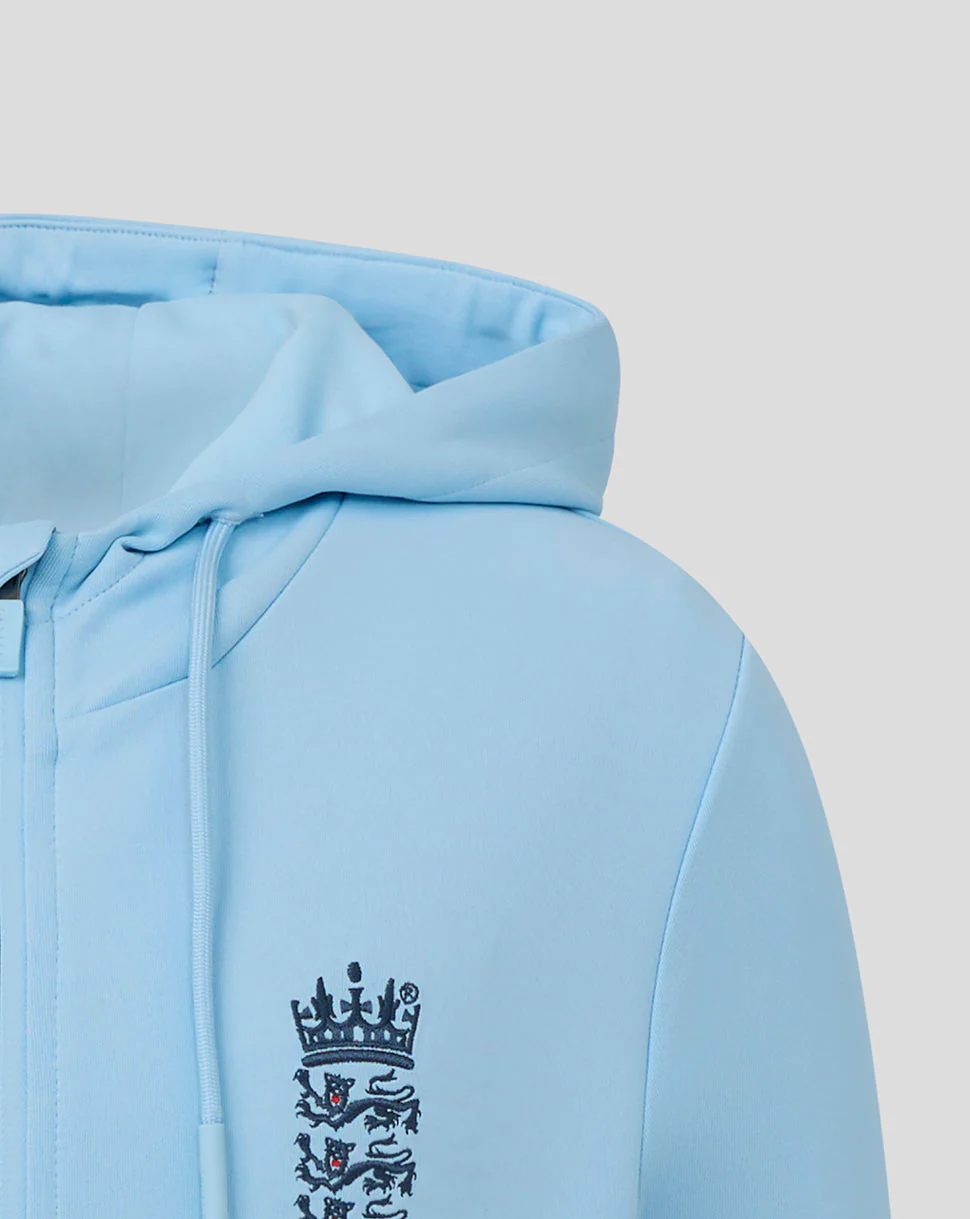 England Cricket Junior 26/27 Off Pitch Full Zip Hoodie - Image 3