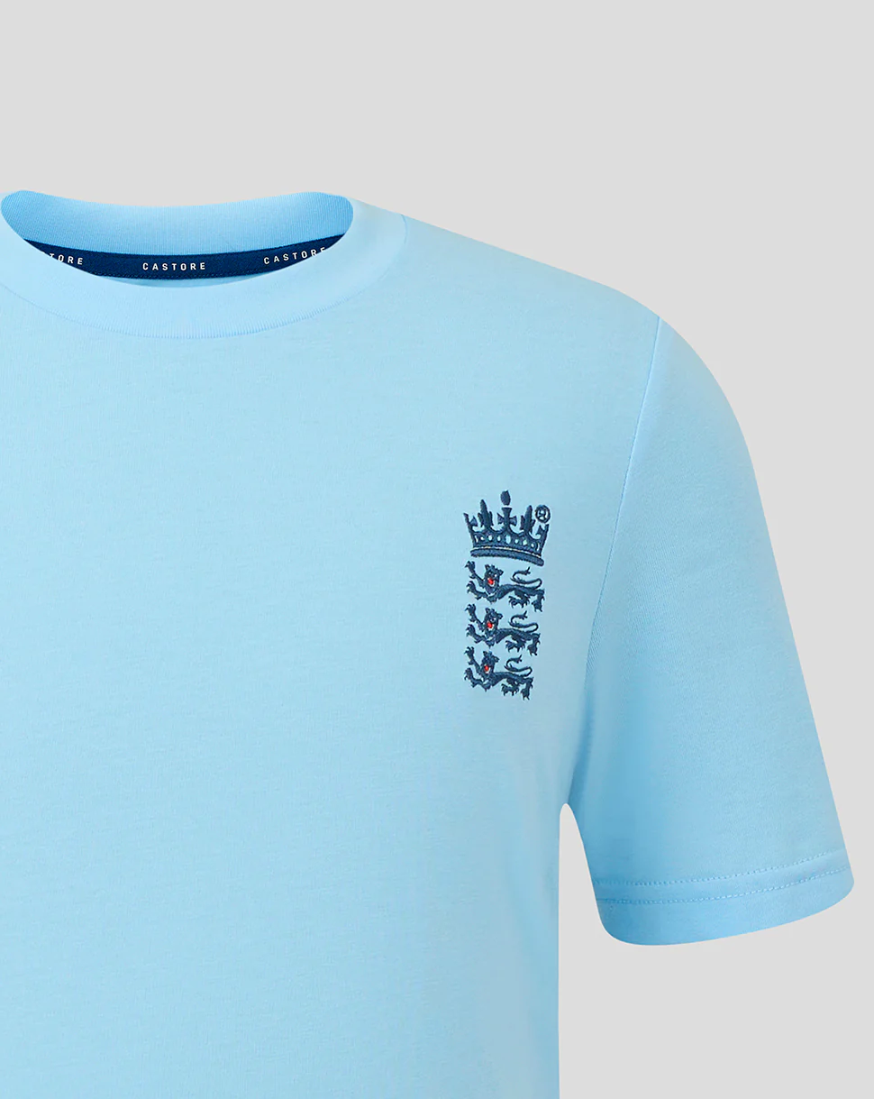 England Cricket Junior 26/27 Off Pitch T-Shirt - Image 5