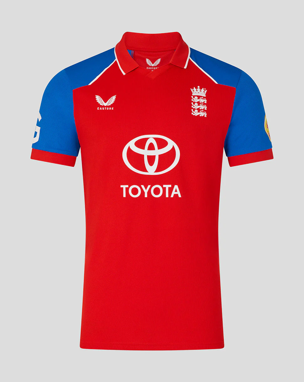 England Cricket Men's 26/27 T20 Replica Short Sleeve Shirt