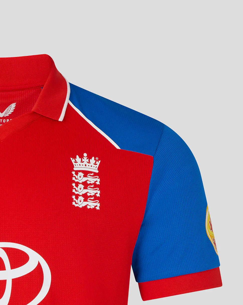 England Cricket Men's 26/27 T20 Replica Short Sleeve Shirt - Image 3
