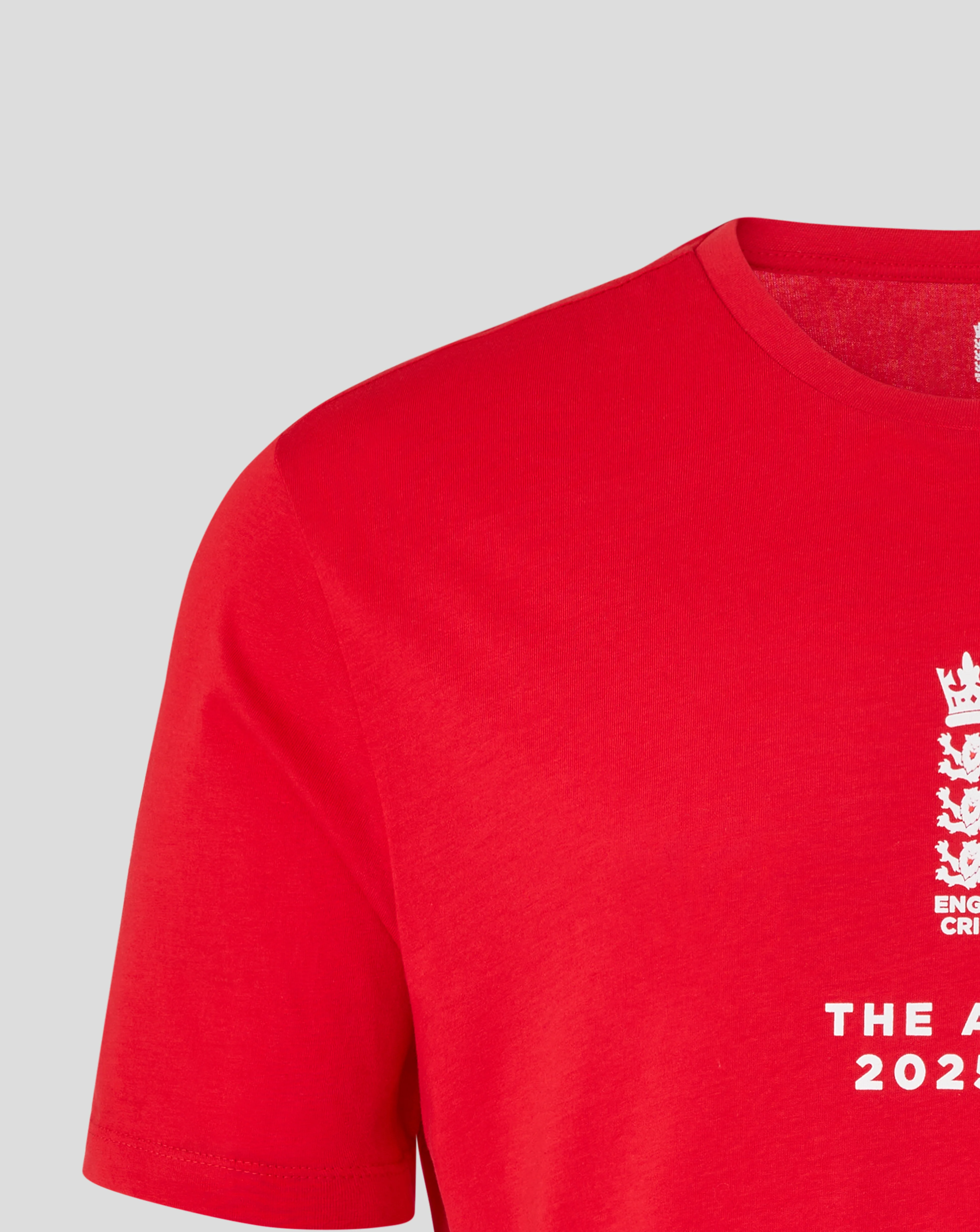 England Cricket Unisex 25/26 Essentials Ashes T-Shirt - Red - Image 3