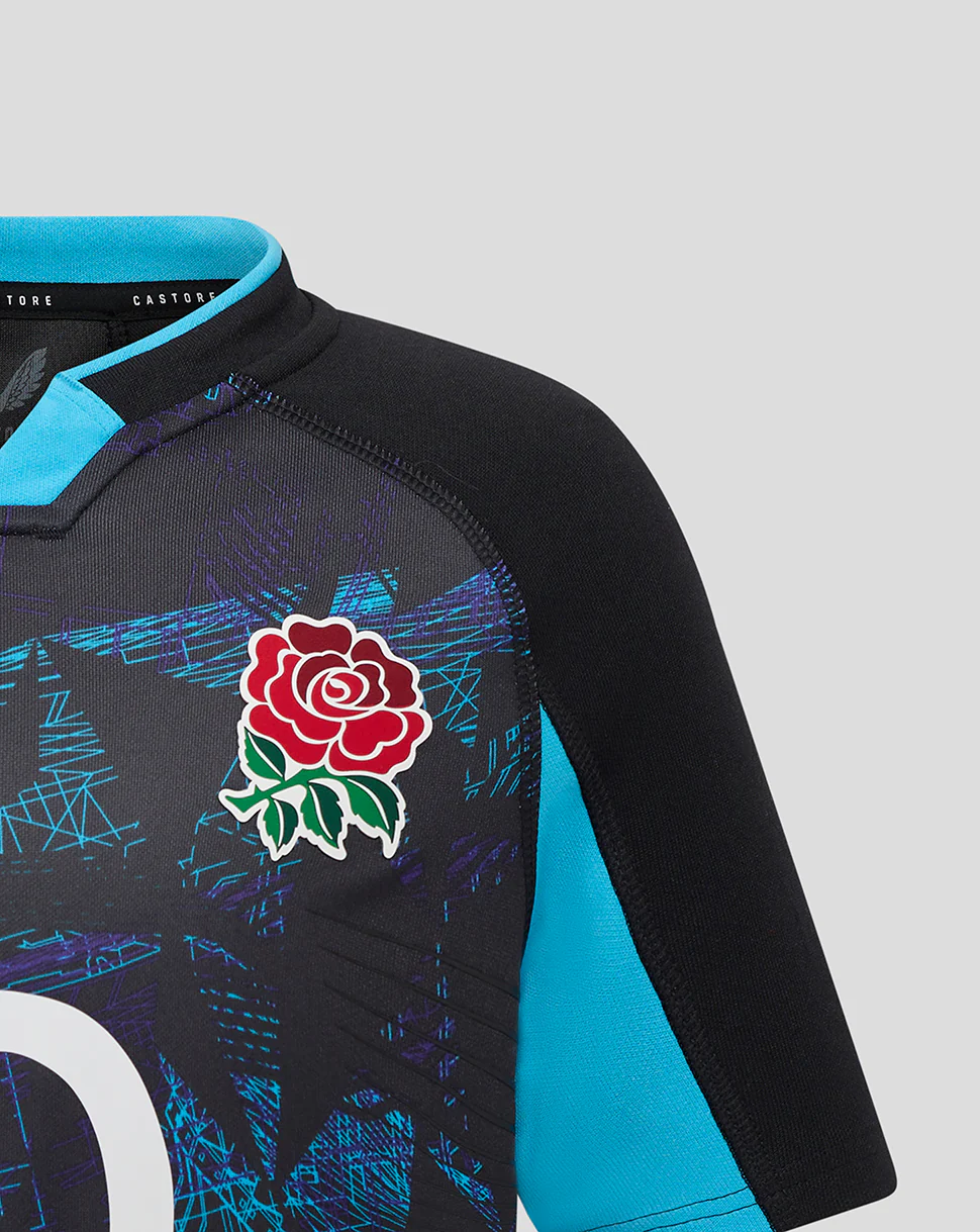 England Rugby 25/26 Alternate Pro Shirt Junior - Caviar - Image 3