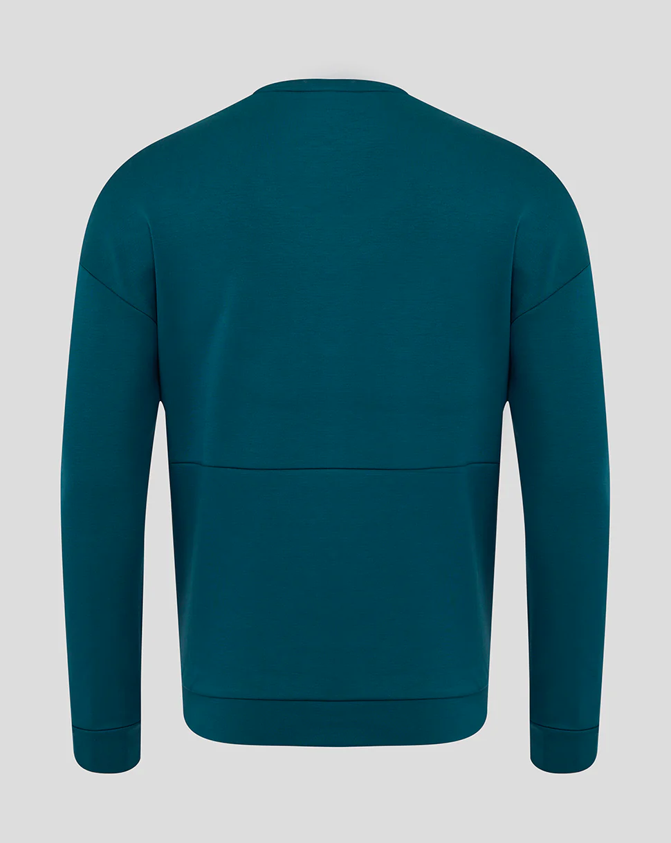 Men's England Rugby 25/26 Travel Crew Sweatshirt - Reflecting Pond - Image 2