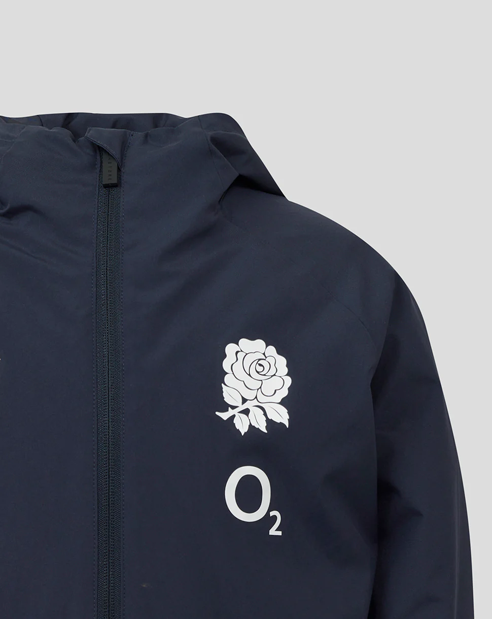 Junior England Rugby 25/26 Performance Shower Jacket - Inkwell - Image 3
