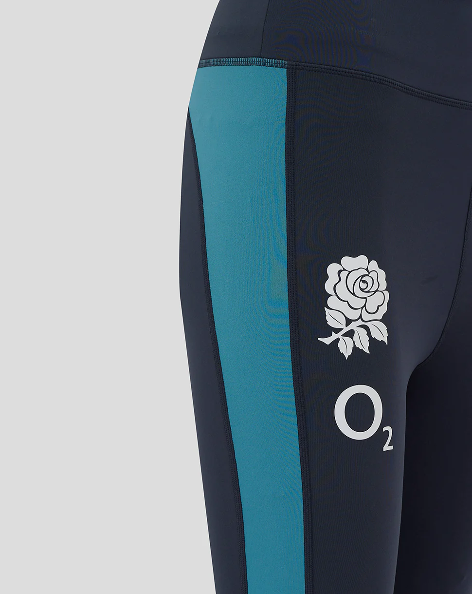Women’s England Rugby 25/26 Performance Leggings – Inkwell - Image 3