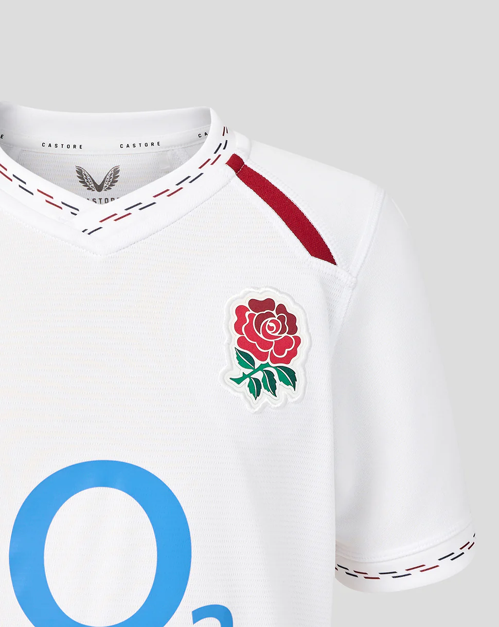 England Rugby Junior's 26/27 Home Replica Shirt - White - Image 3