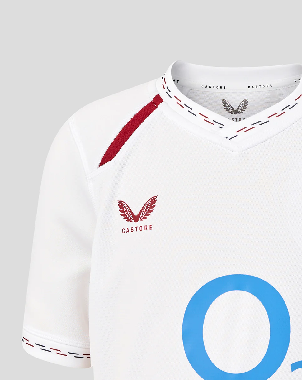England Rugby Junior's 26/27 Home Replica Shirt - White - Image 4