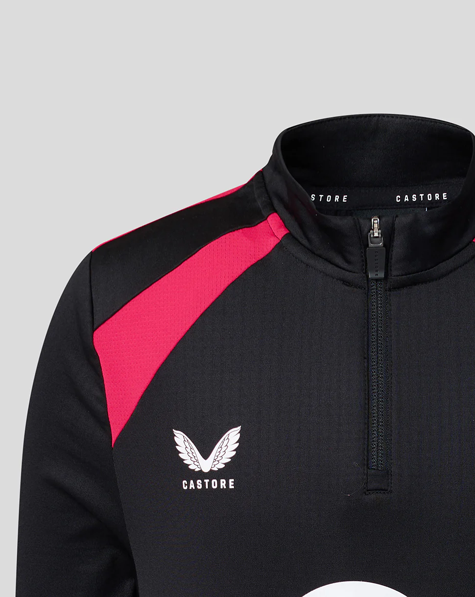 England Rugby Juniors 26/27 Training Midlayer Top - Black - Image 3
