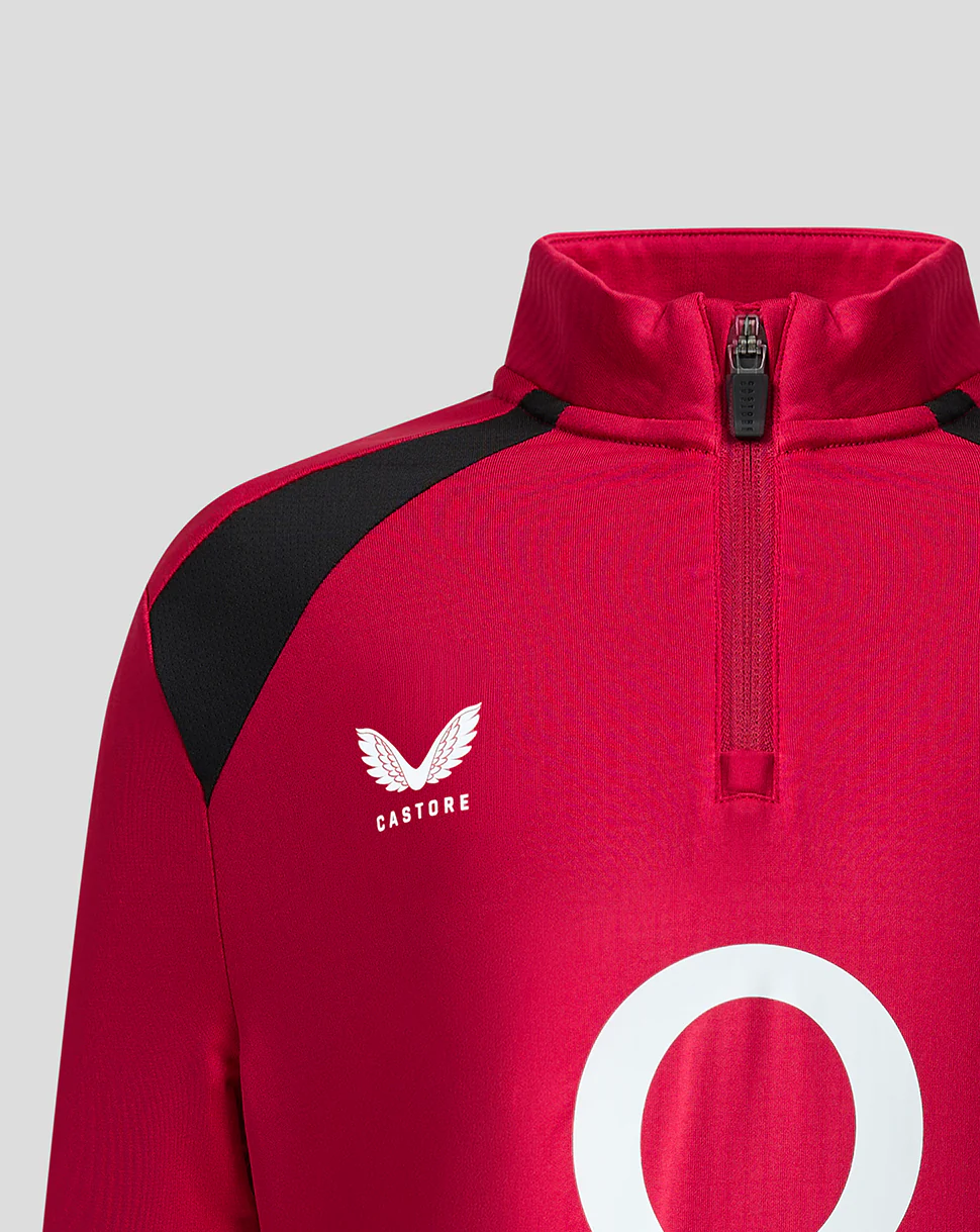 England Rugby Juniors 26/27 Training Midlayer Top - Red - Image 4