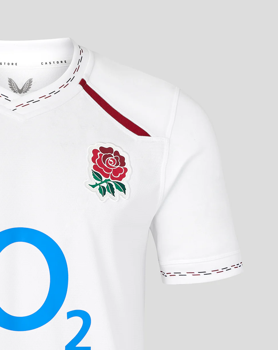 England Rugby Men's 26/27 Home Replica Short Sleeve Shirt - White - Image 5