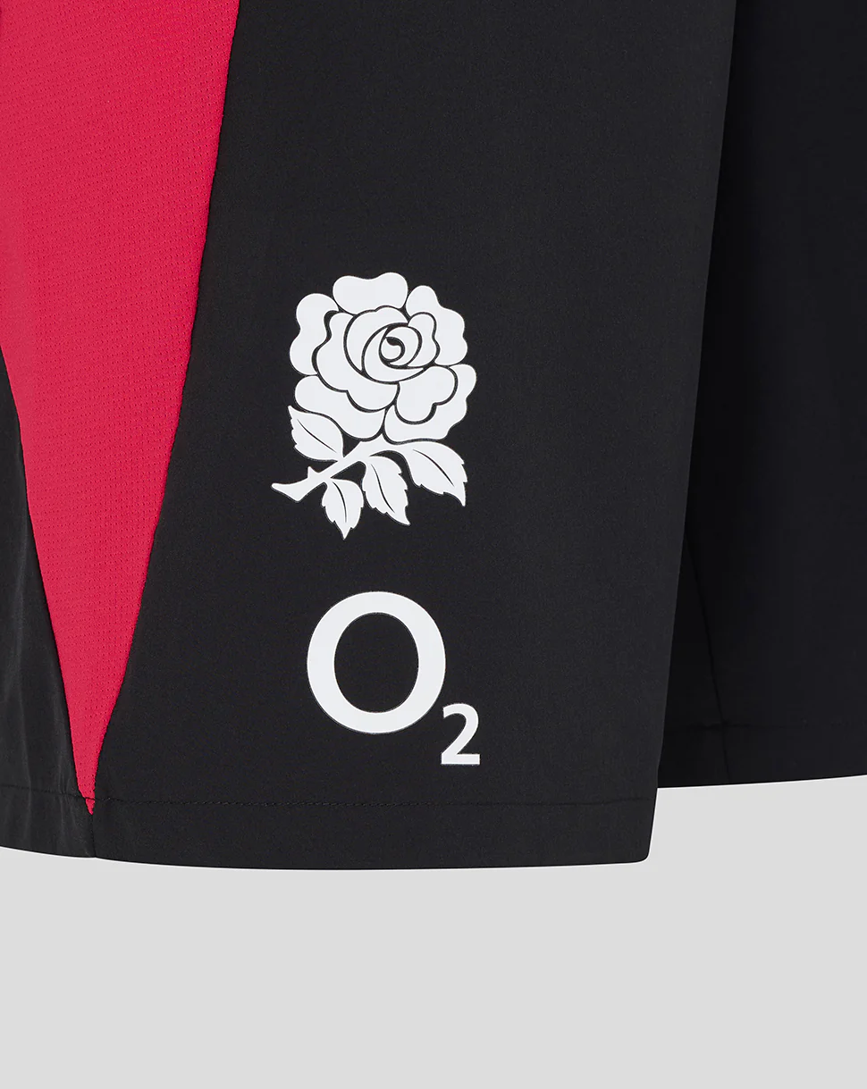 England Rugby Men's 26/27 Training Long Line Shorts - Black - Image 4
