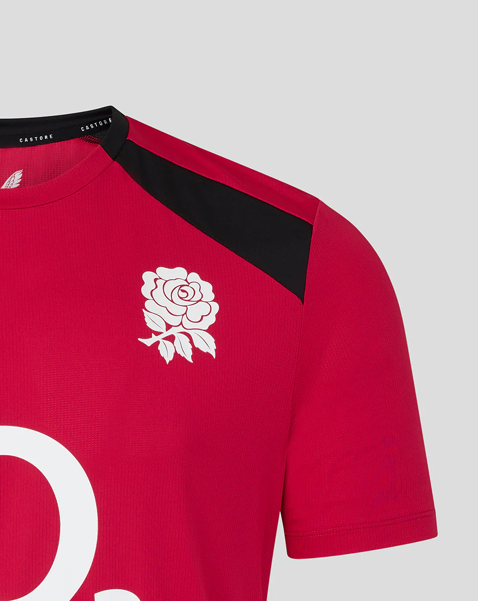 England Rugby Men's 26/27 Training Short Sleeve T-Shirt - Red - Image 4