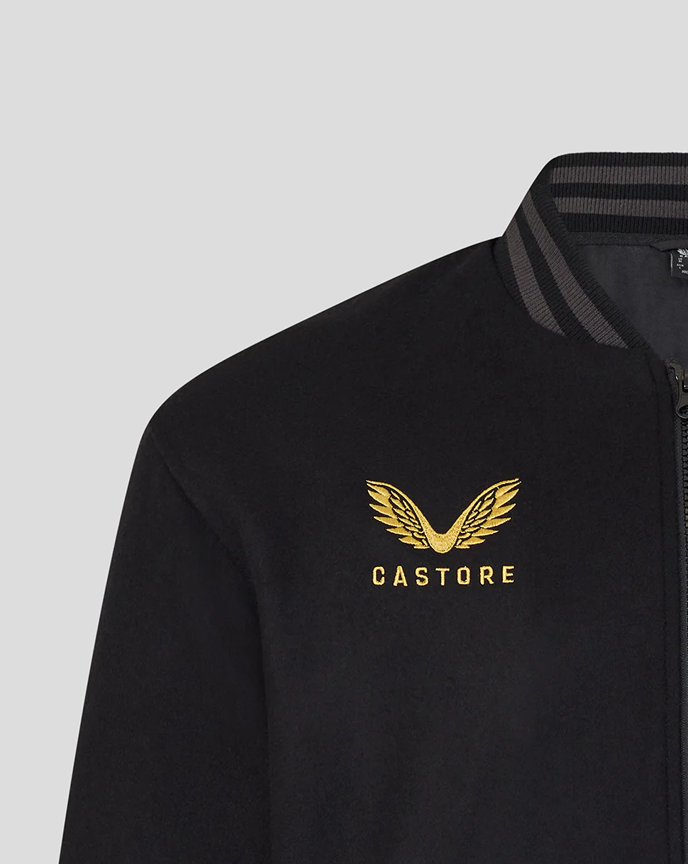 England Rugby x Undefeated x Castore Unisex Bomber Jacket - Black - Image 3