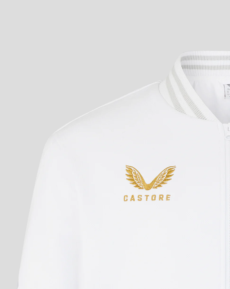 England Rugby x Undefeated x Castore Unisex Bomber Jacket - White - Image 4