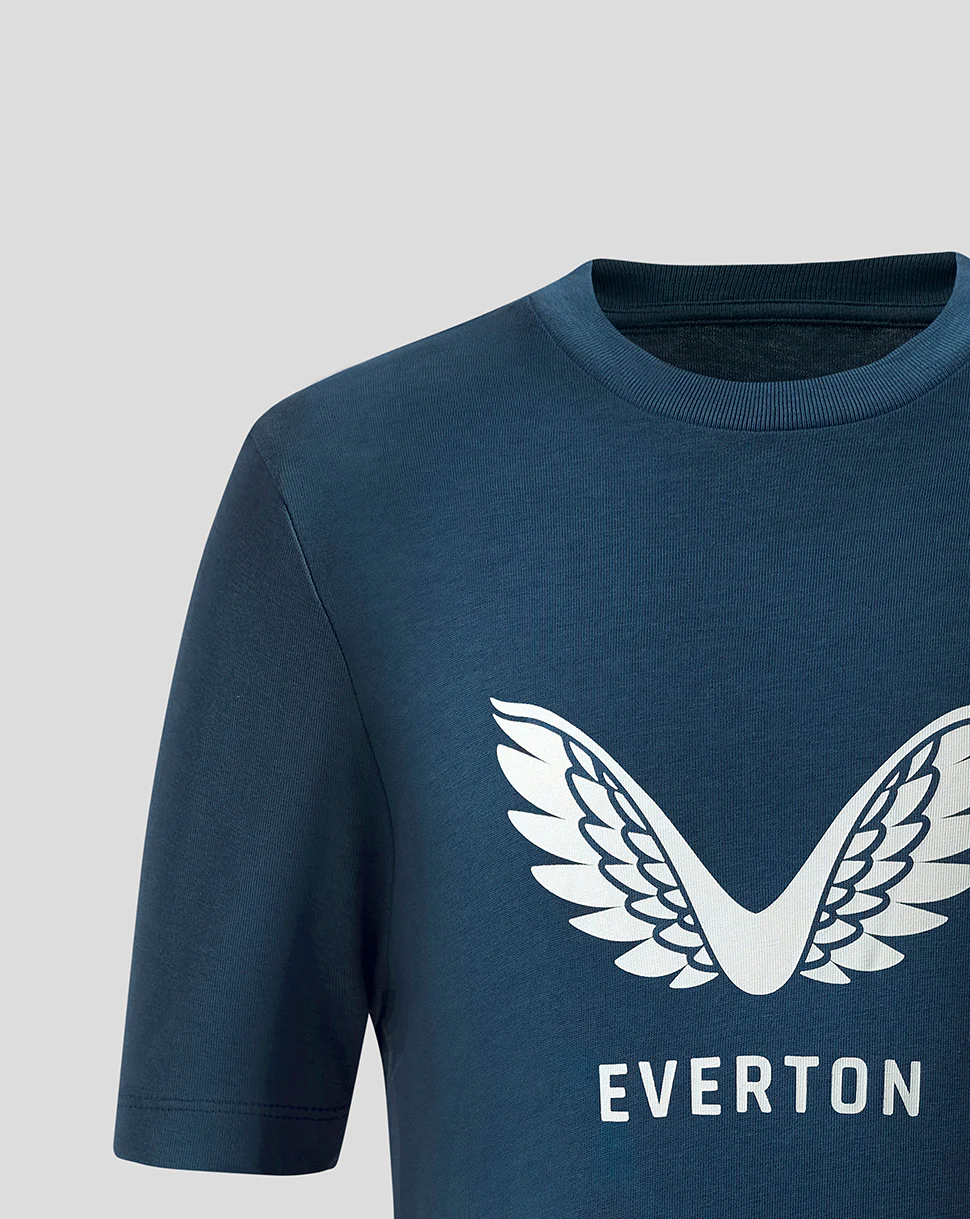 Everton FC Junior 25/26 Presentation Logo T-Shirt - Moonlit Ocean - Image 4