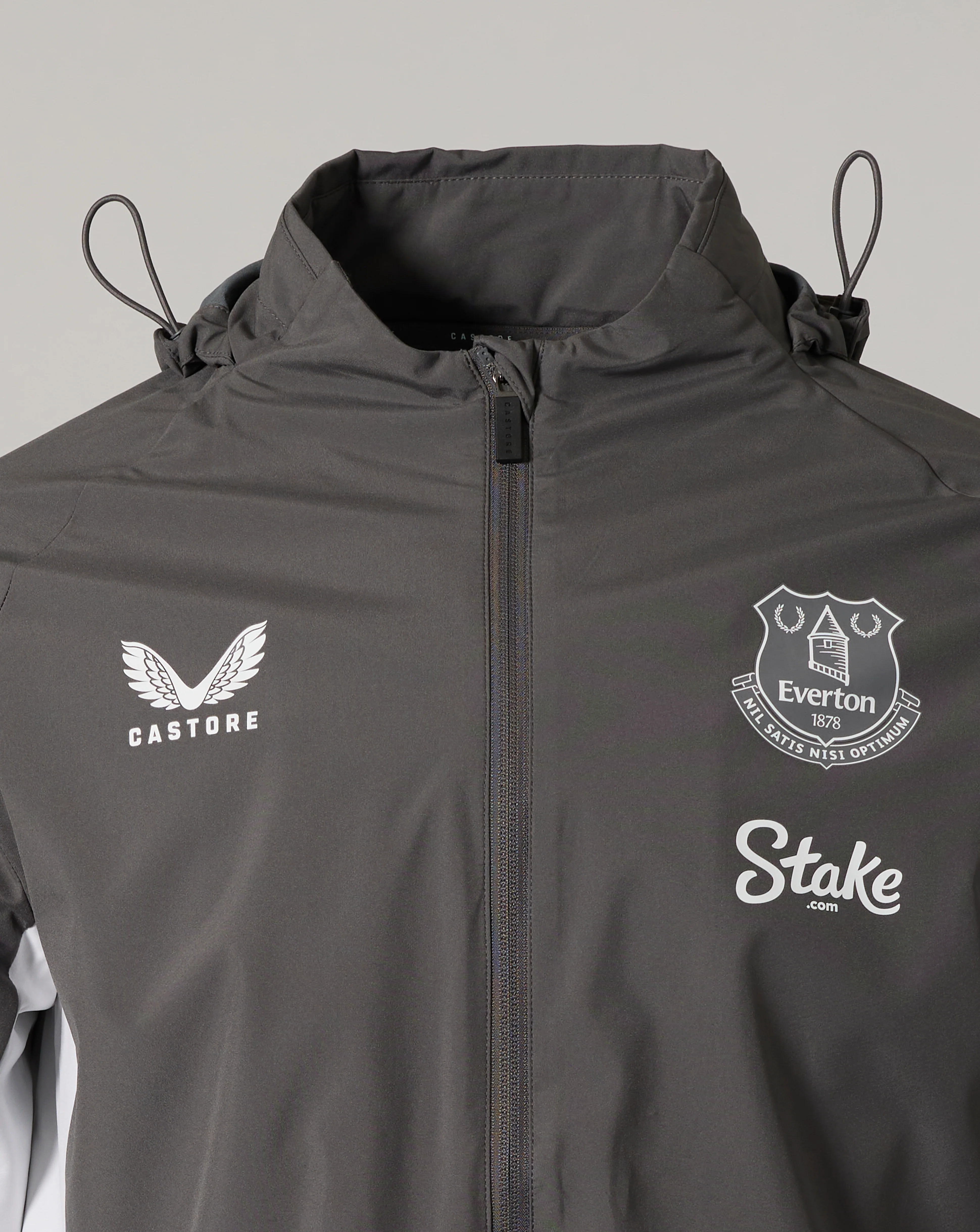 Everton FC Men's 25/26 Performance Packable Hood Shower Jacket - Thunderstorm - Image 3