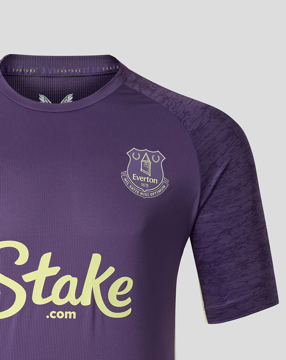 Everton FC Men's 25/26 Performance Short Sleeve T-Shirt - Loganberry - Image 3