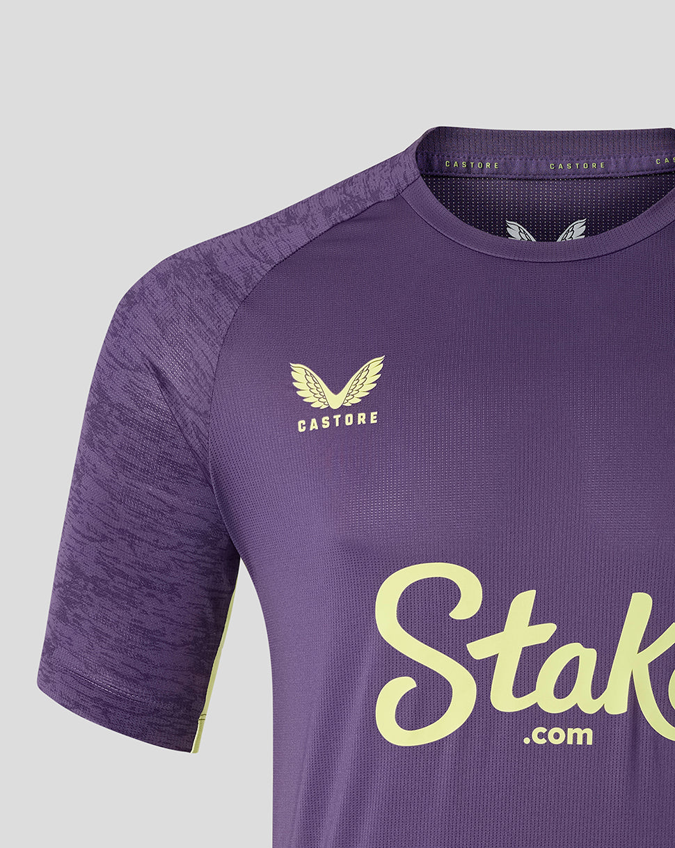 Everton FC Men's 25/26 Performance Short Sleeve T-Shirt - Loganberry - Image 4