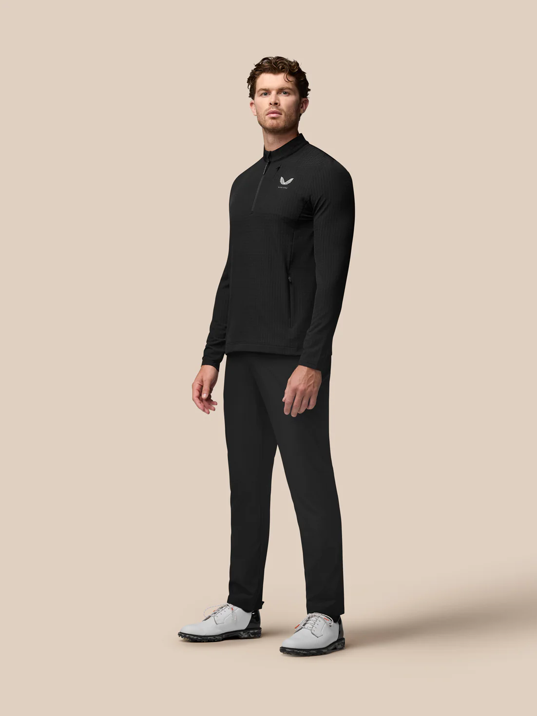 Golf 1/2 Zip Top - Black - Image 3