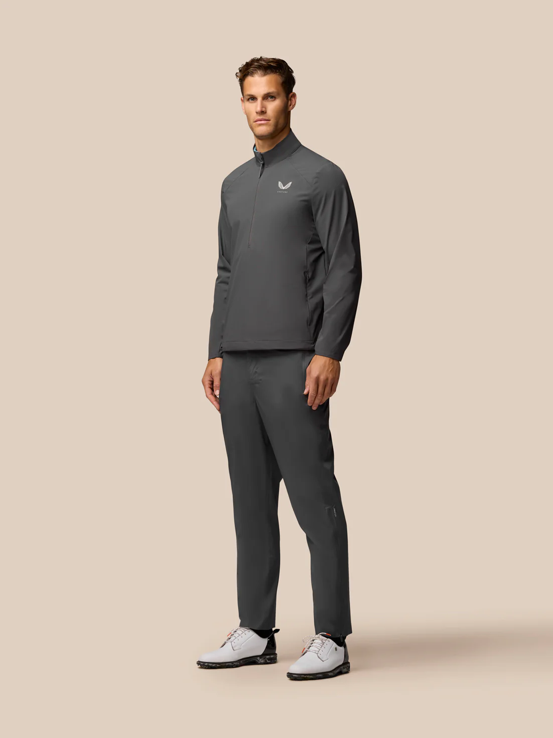 Golf Half Zip Top - Charcoal - Image 3