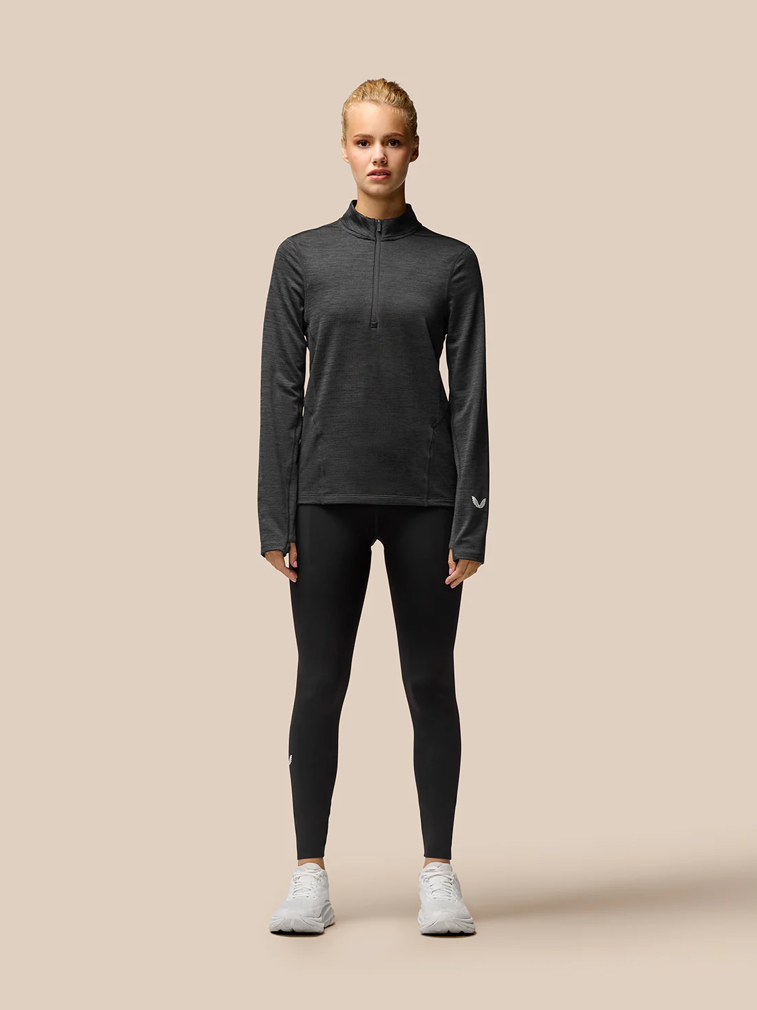 Flow Training 1/2 Zip Top - Black - Image 3