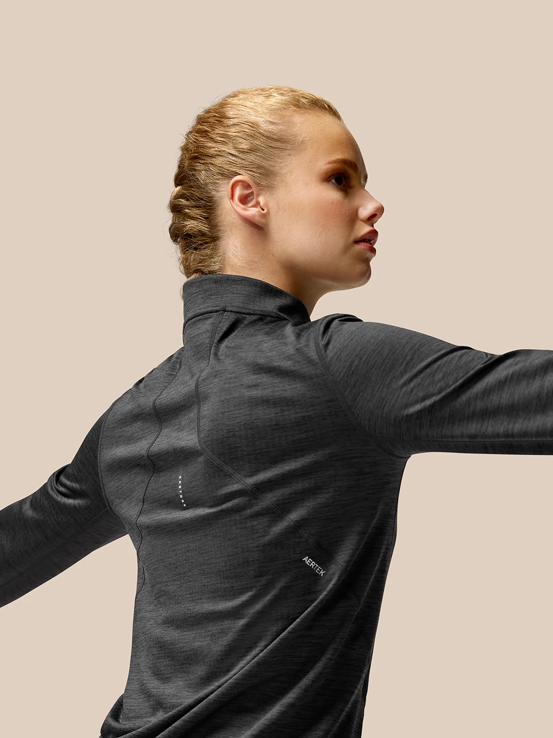 Flow Training 1/2 Zip Top - Black - Image 6