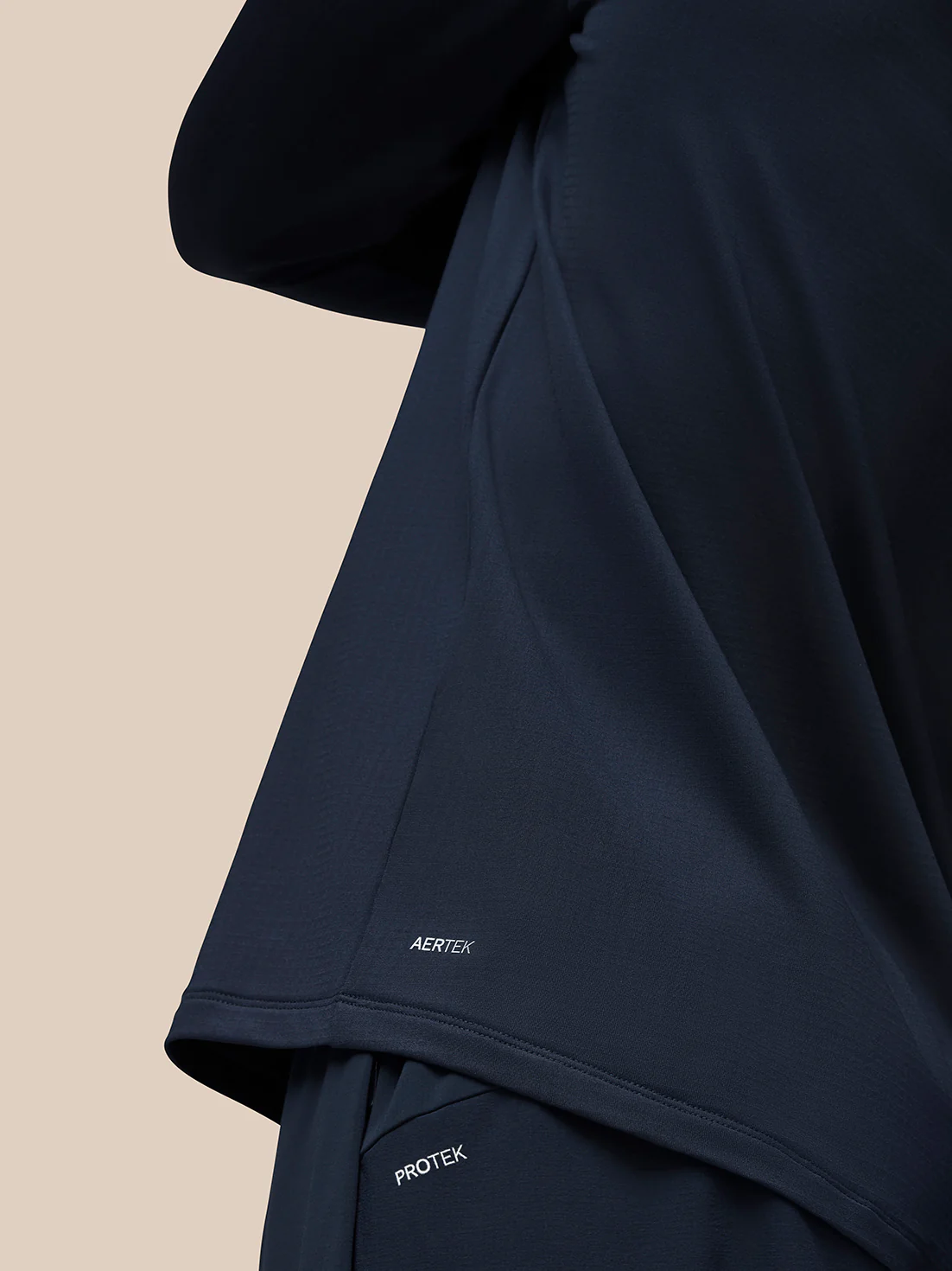 Flow Quarter Zip Sweater Top - Navy - Image 5