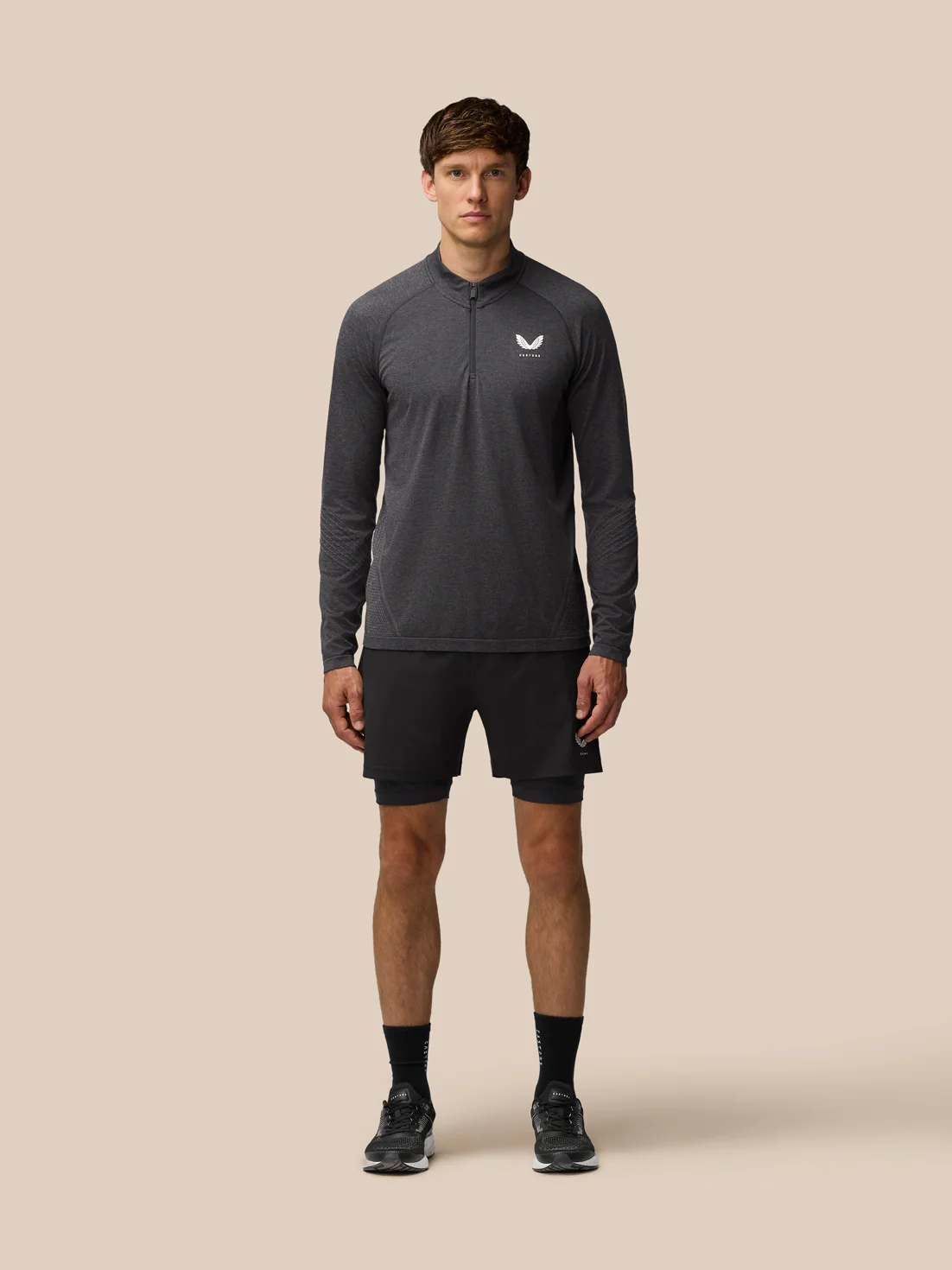 Flow Training 1/4 Zip Top - Black - Image 3
