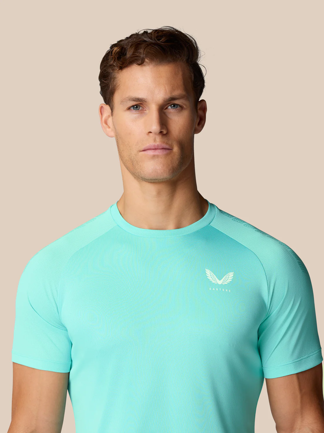 Flow Training Muscle Grip T-Shirt - Light Aqua - Image 5