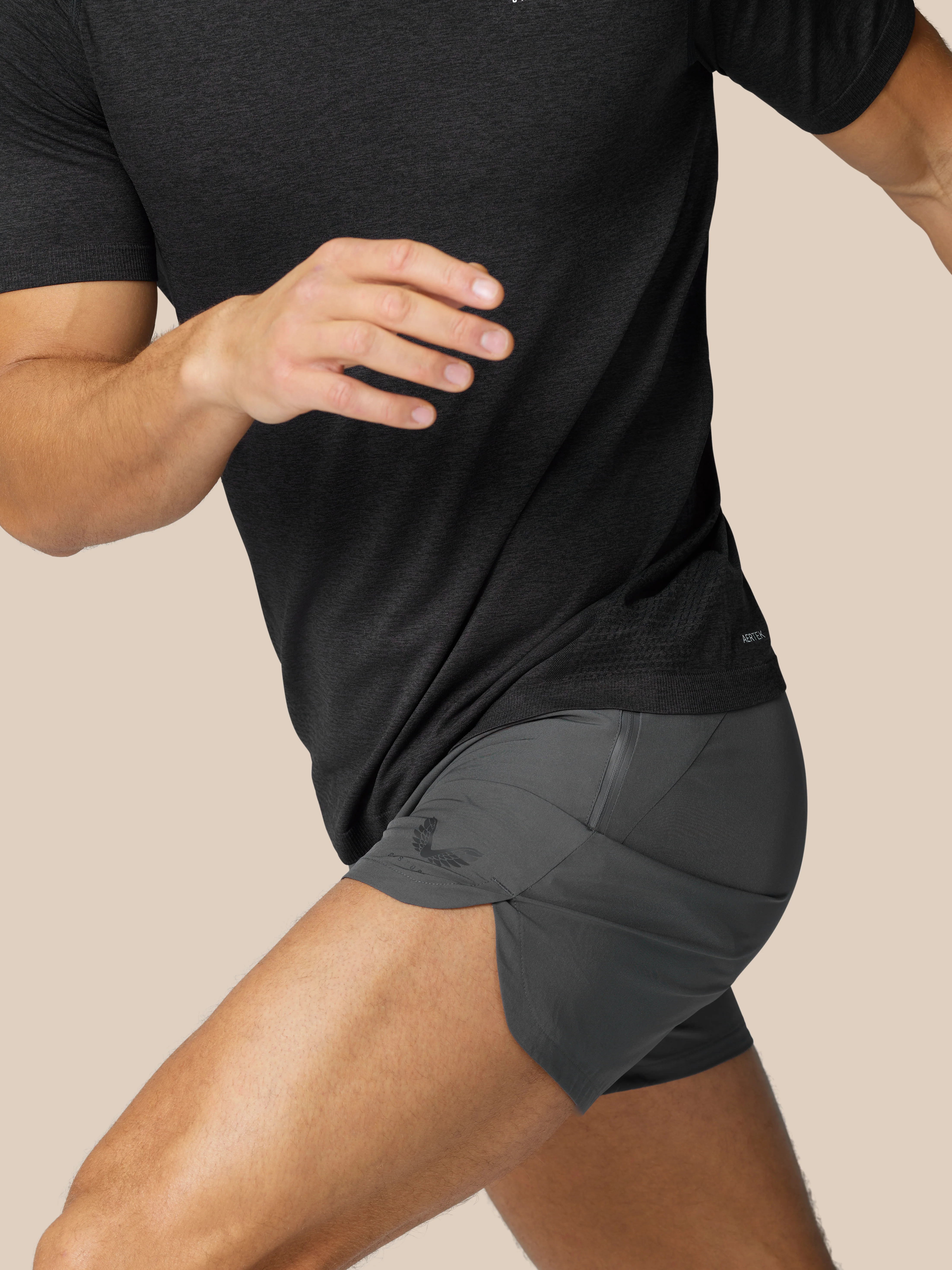 Flow Training Shorts - Gunmetal - Image 3