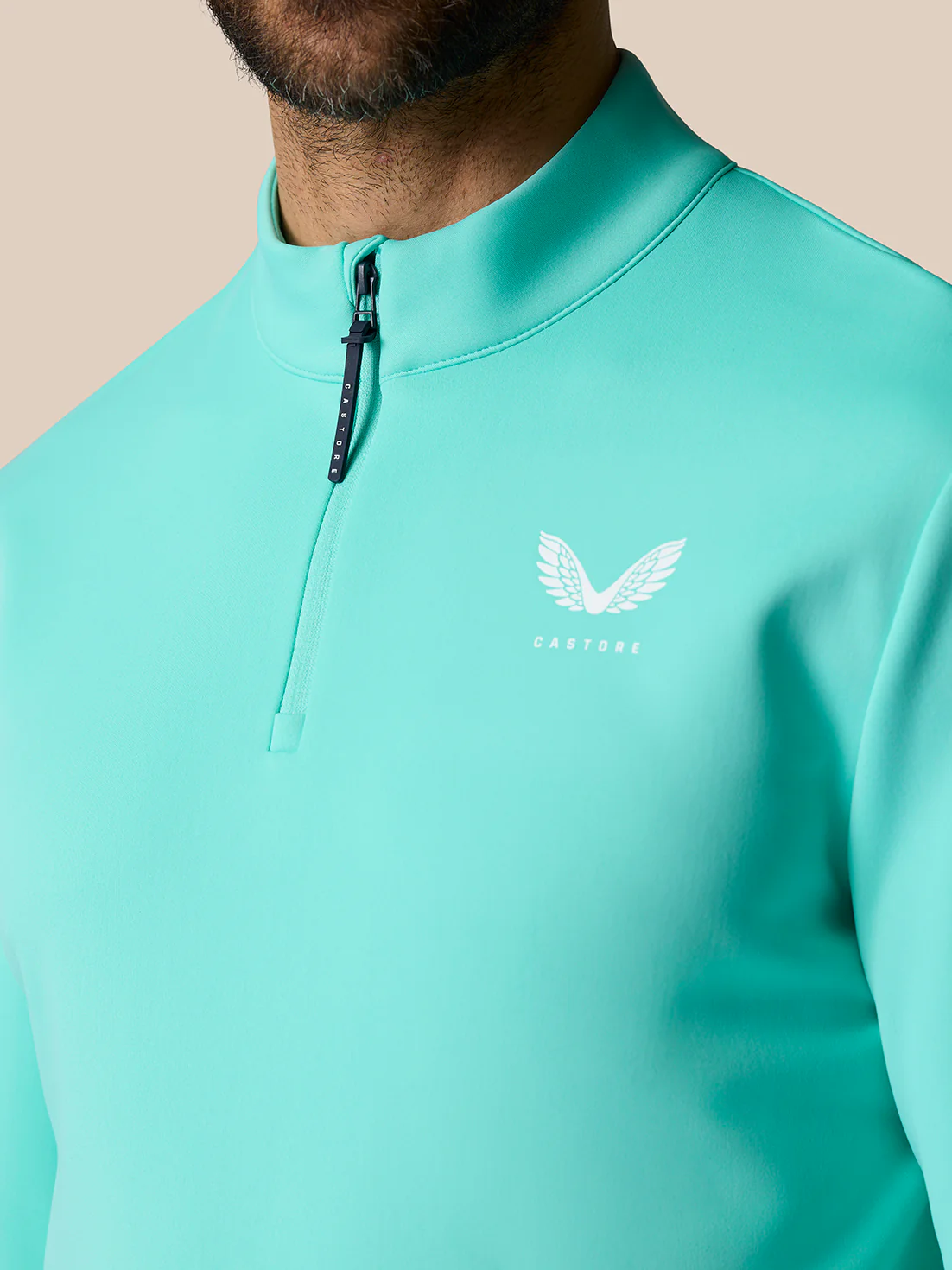 Golf Club Classic 1/4 Zip Top - Light Aqua - Image 4