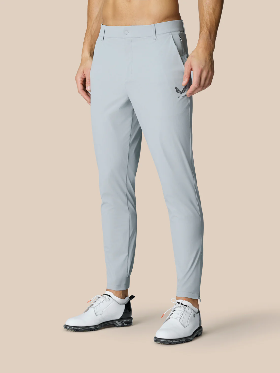 Golf Pinnacle Trousers 32" Leg - Mid Grey - Image 2