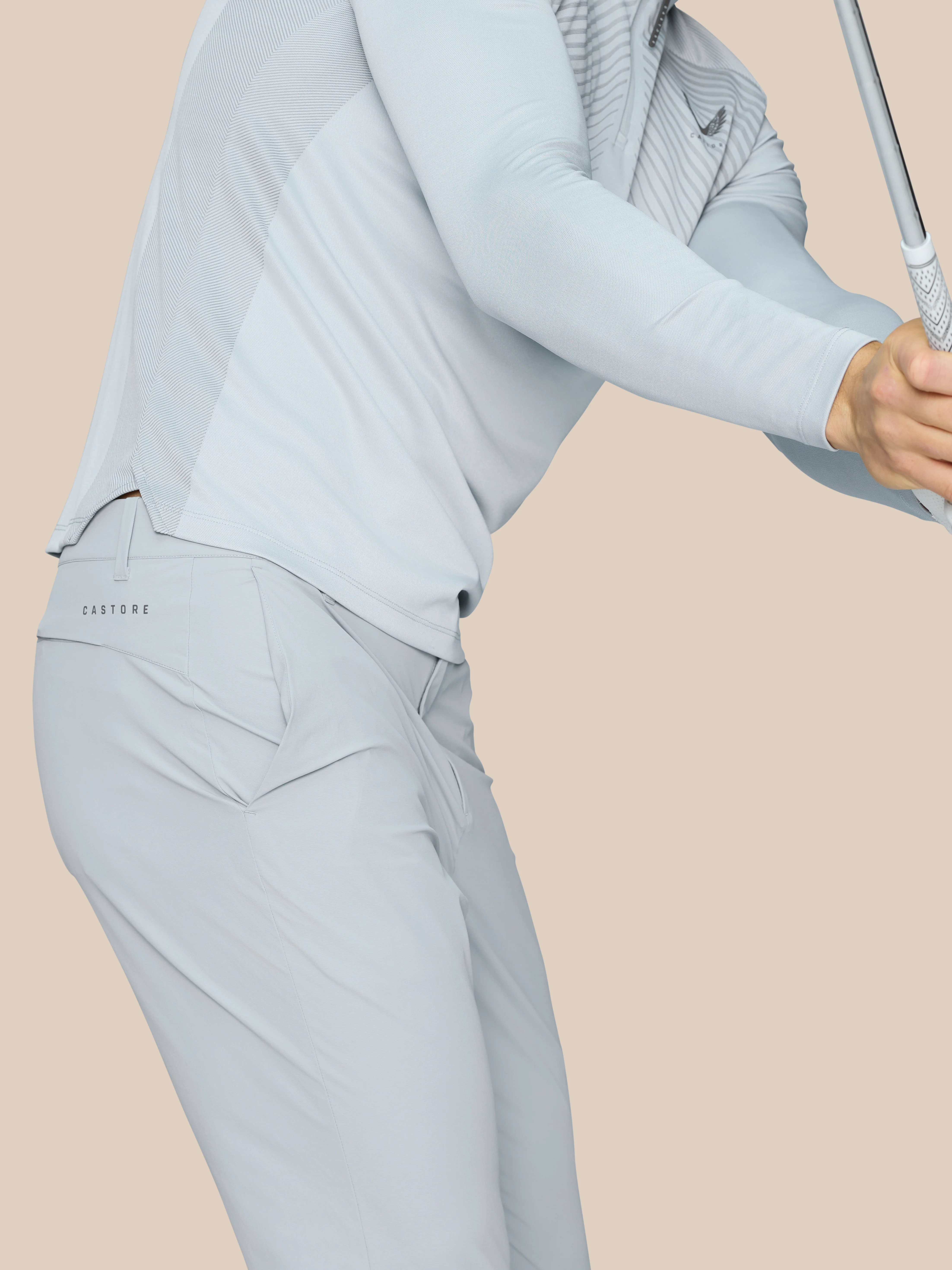 Golf Pinnacle Trousers 32" Leg - Mid Grey - Image 5
