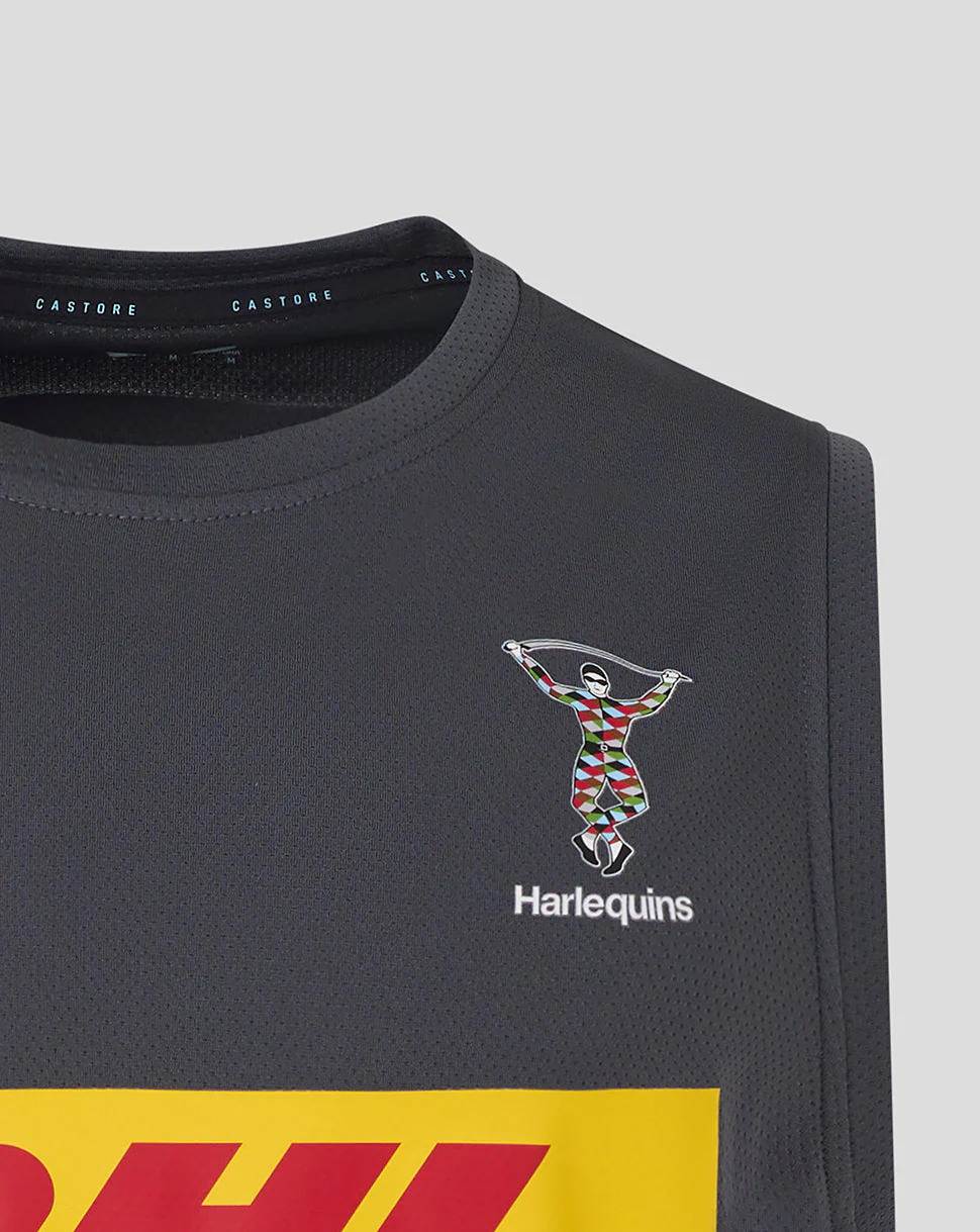 Harlequins Men's 25/26 Training Vest - Ebony - Image 2