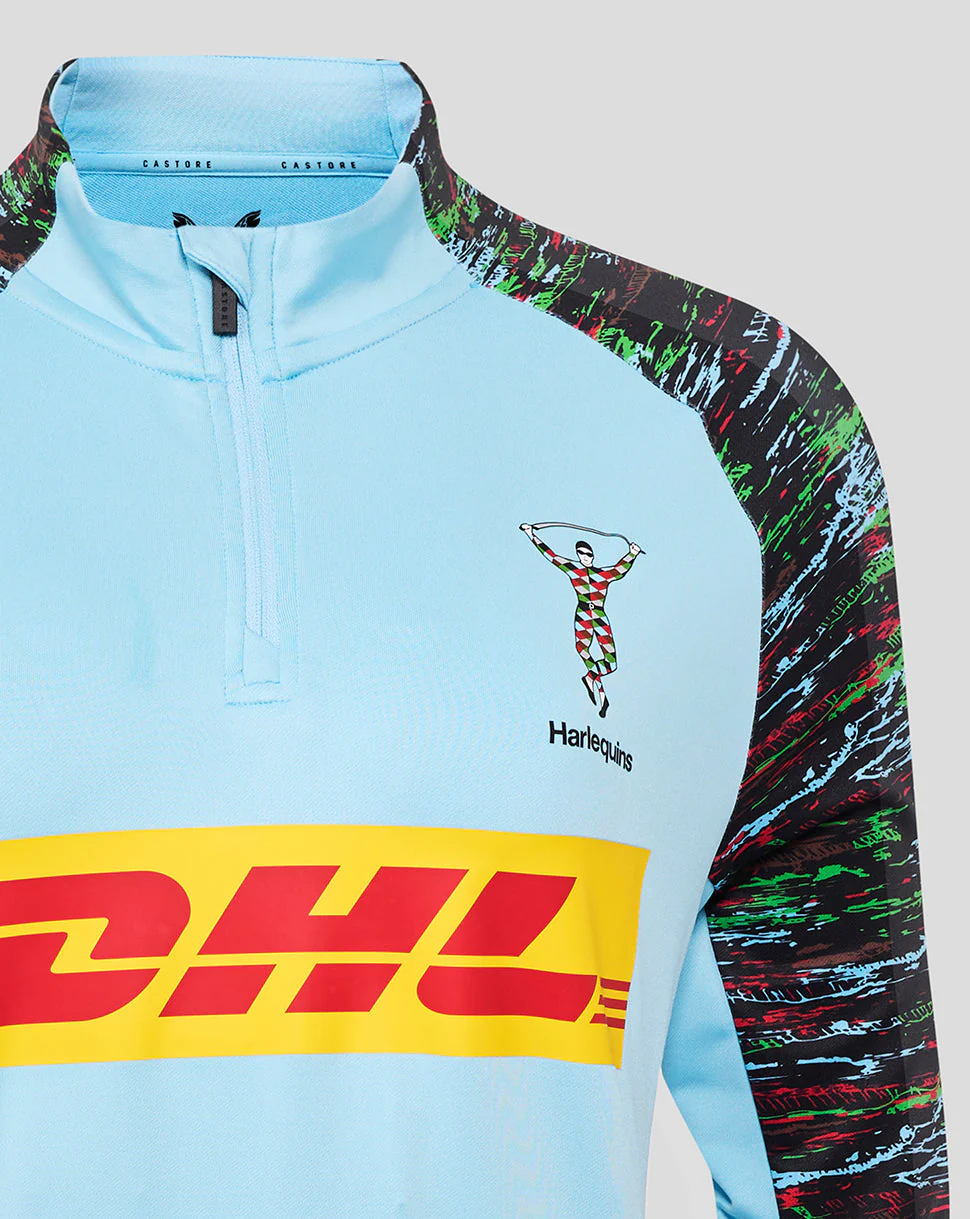 Harlequins Women's 25/26 Training 1/4 Zip - Sky Blue - Image 3