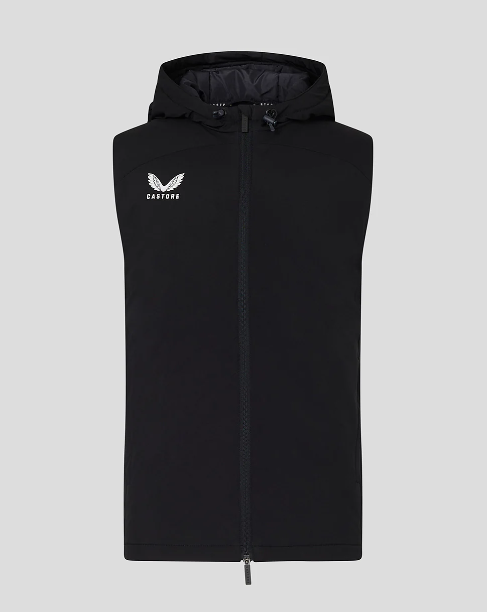 Men's Hooded Gilet - Caviar