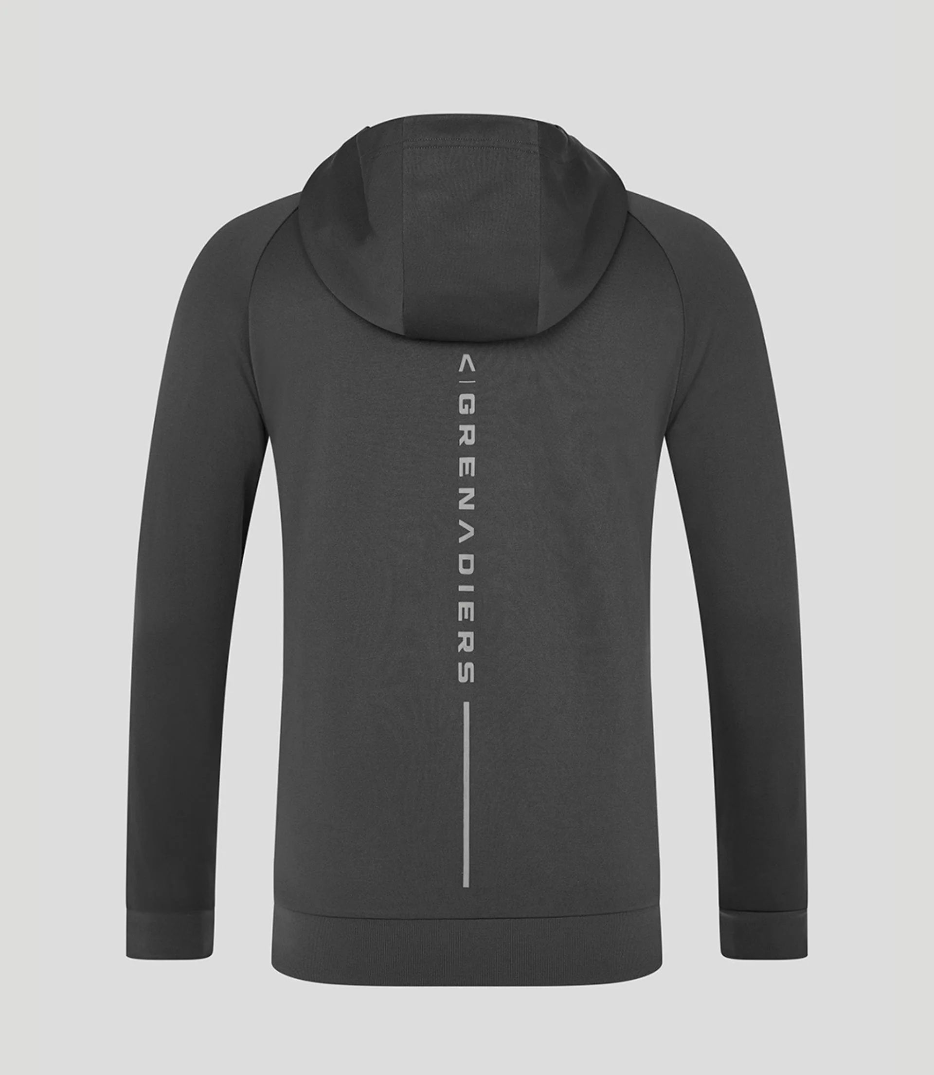 Ineos Grenadiers 2025 Unisex Dual Brand Full Zip Hoodie - Grey - Image 2