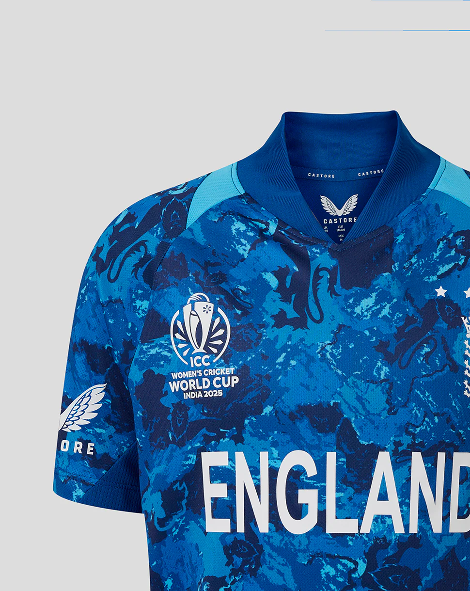 England Cricket Odi World Cup Junior 25/26 Replica Shirt - Image 3