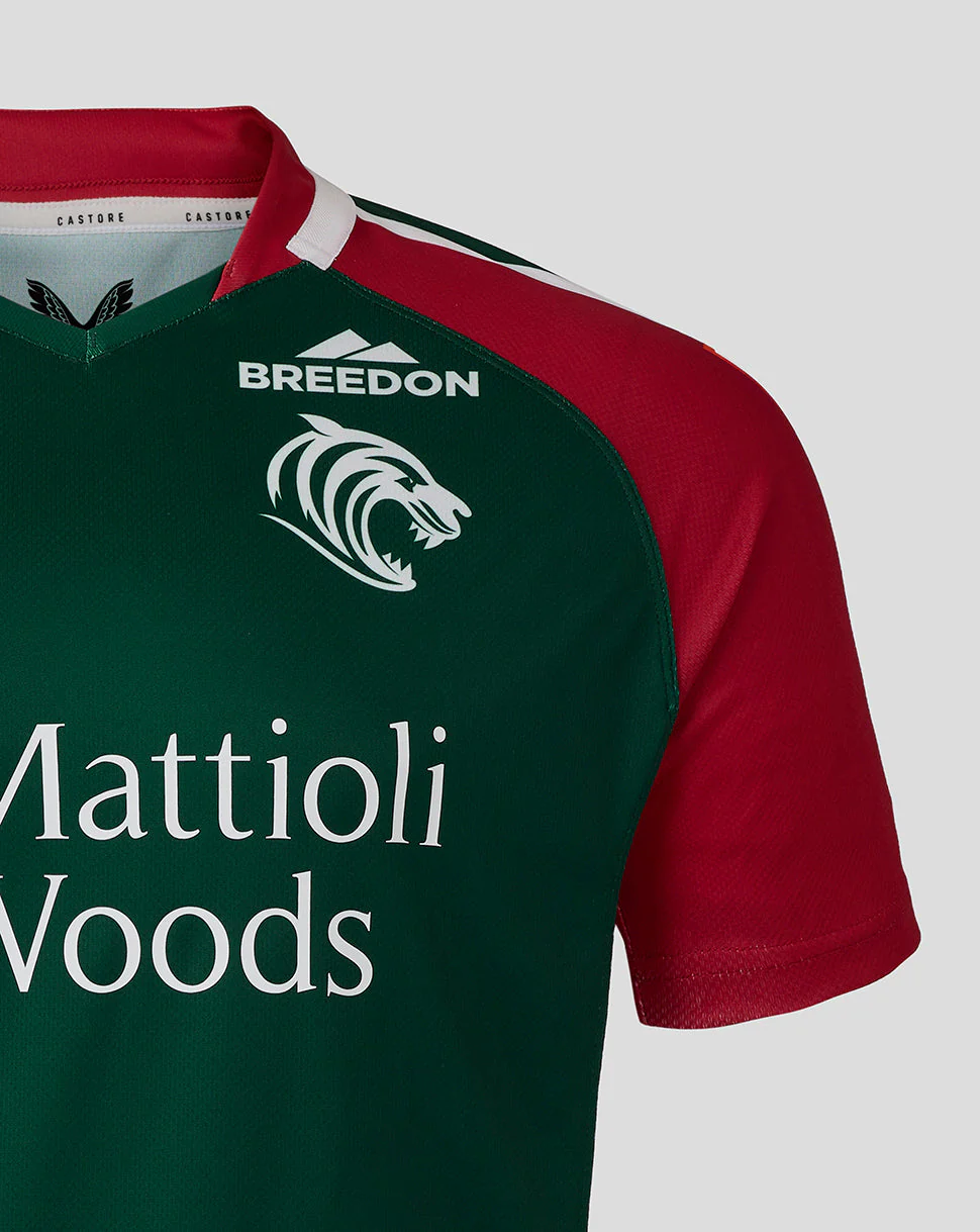 Leicester Tigers Junior 25/26 Replica Home Shirt - Image 3