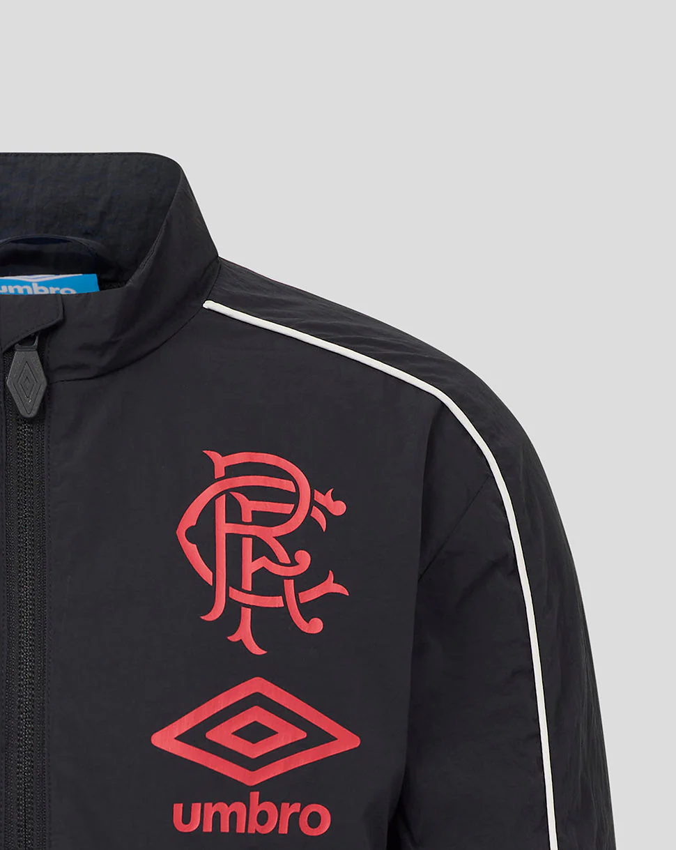 Rangers Junior 25/26 Travel Track Jacket - Caviar - Image 3