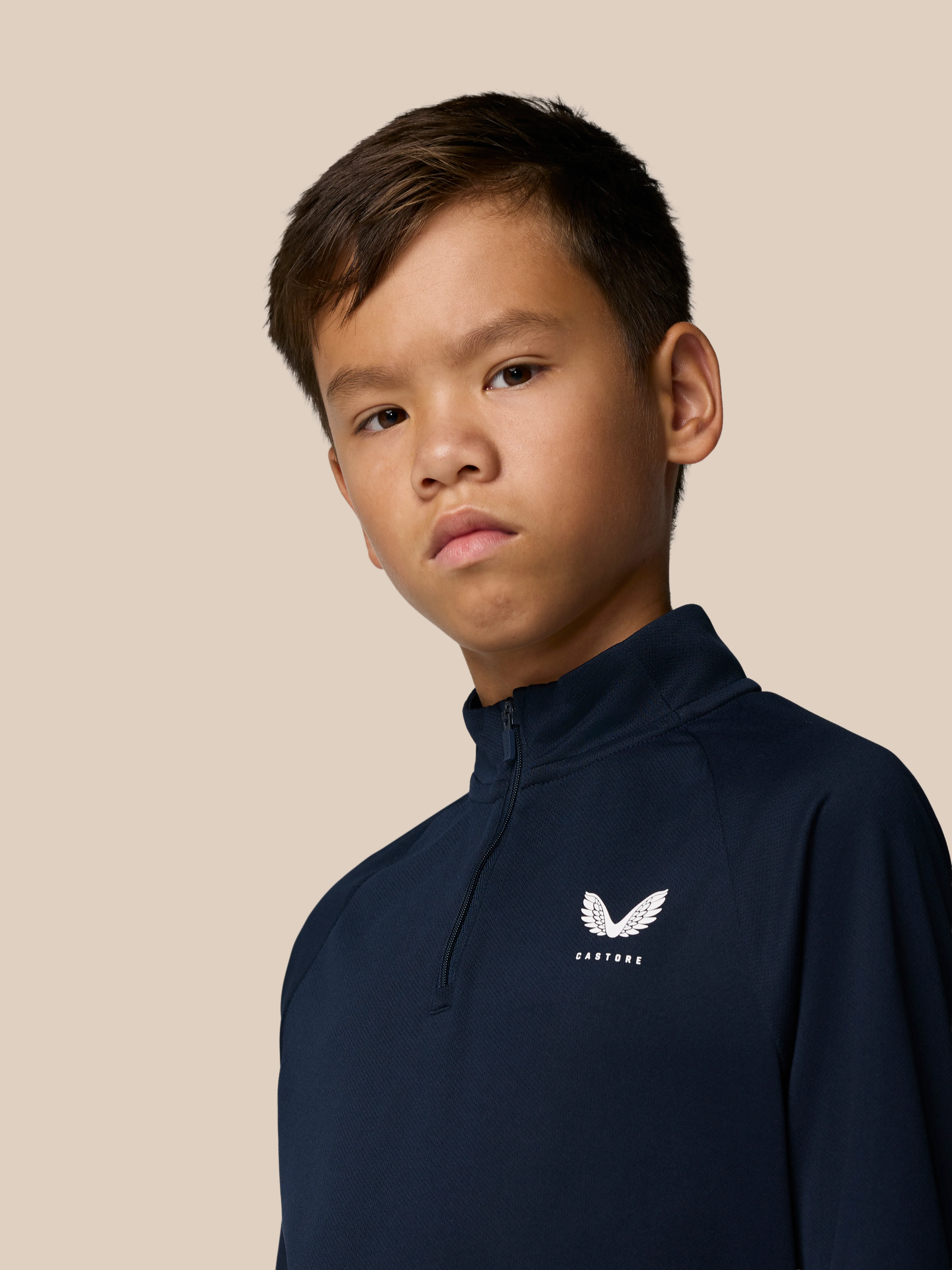 Junior’s Adapt Lightweight Quarter Zip - Navy - Image 5