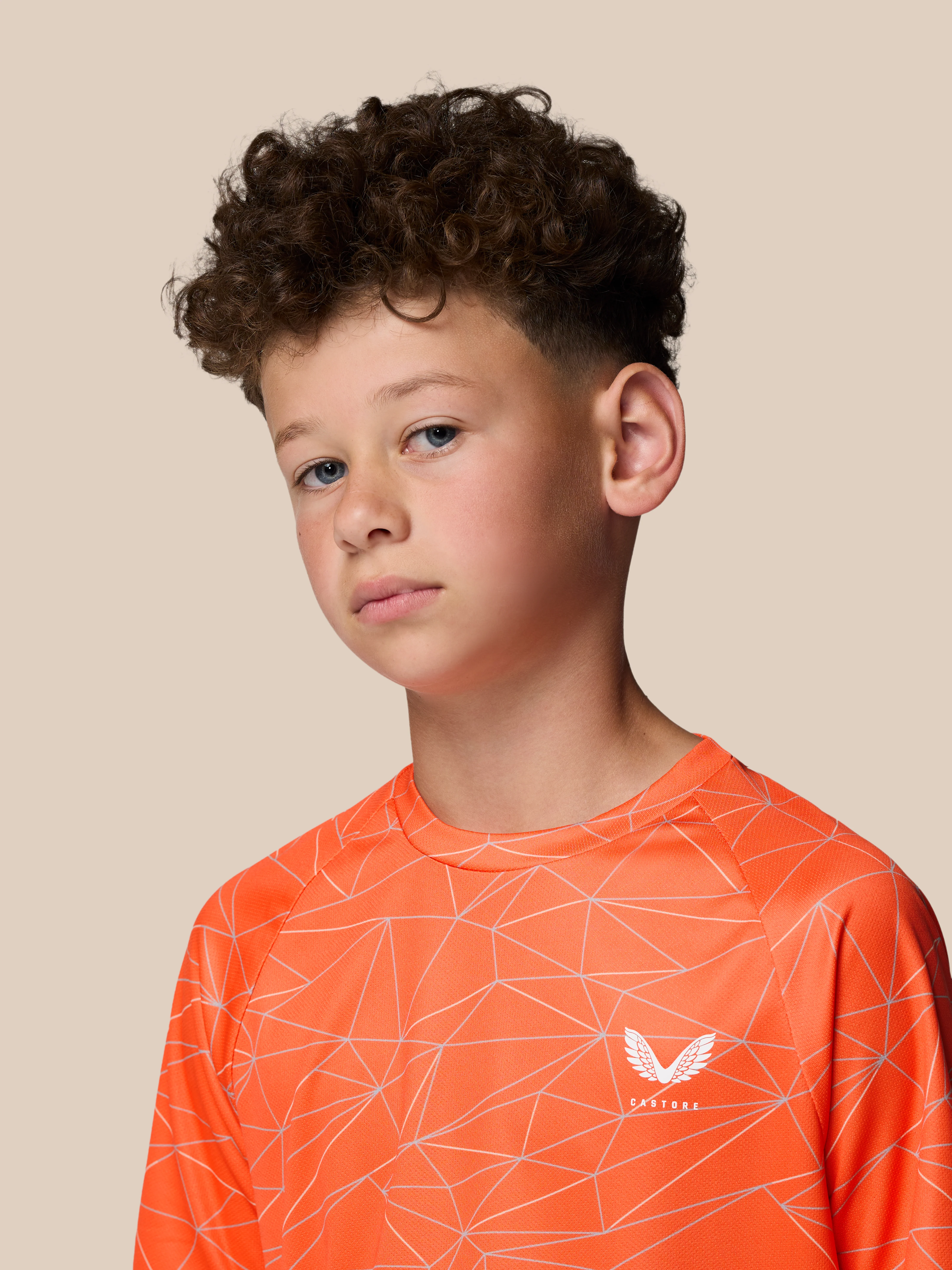 Junior’s Adapt All Over Print Short Sleeve T-Shirt - Bright Orange - Image 5