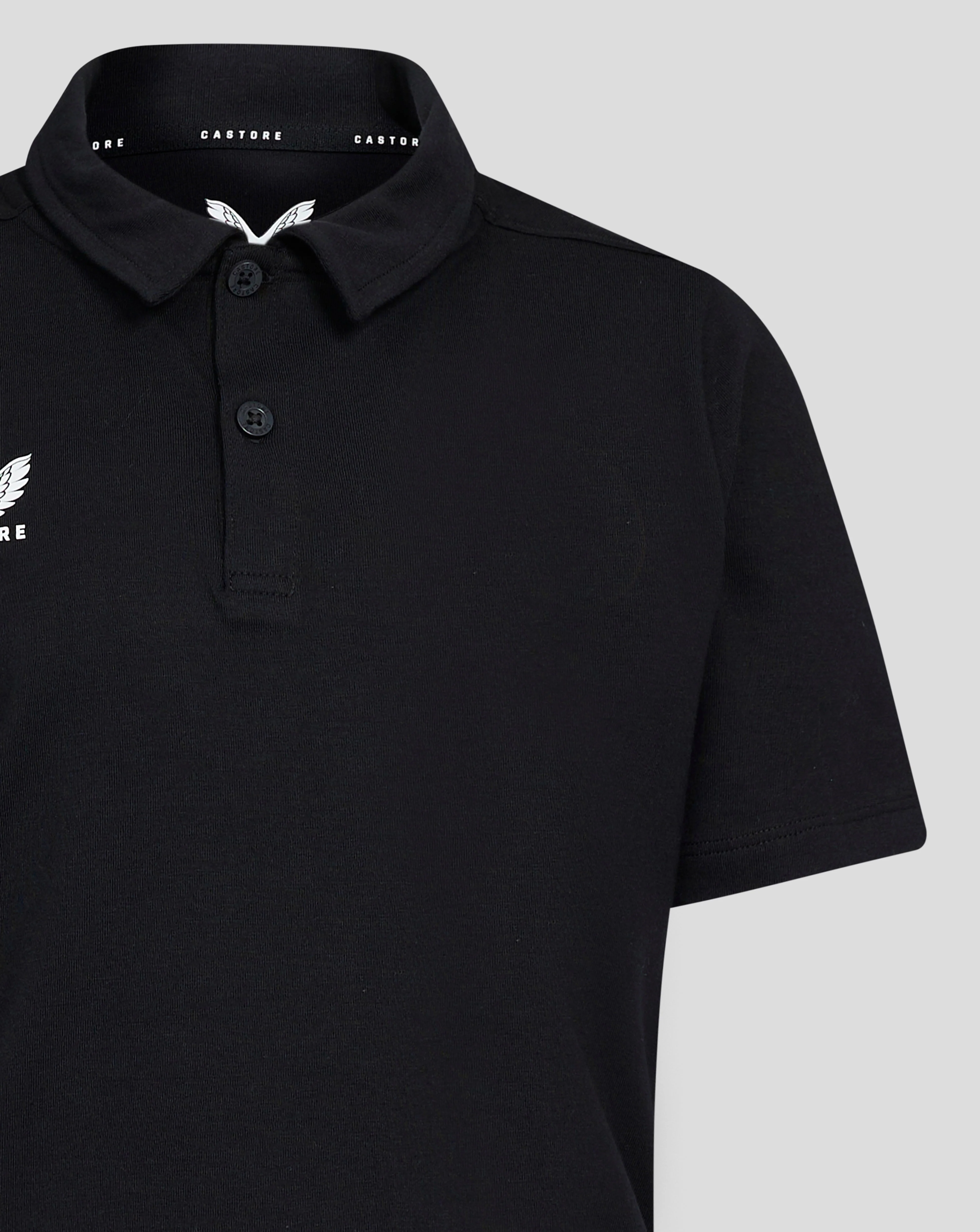 Junior Cotton Leisure Polo - Caviar - Image 4