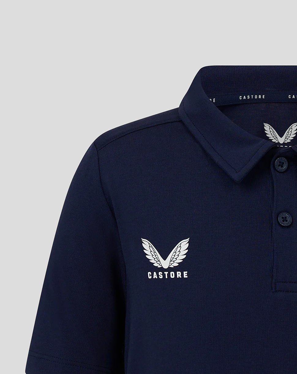 Junior Cotton Leisure Polo - Peacoat - Image 2