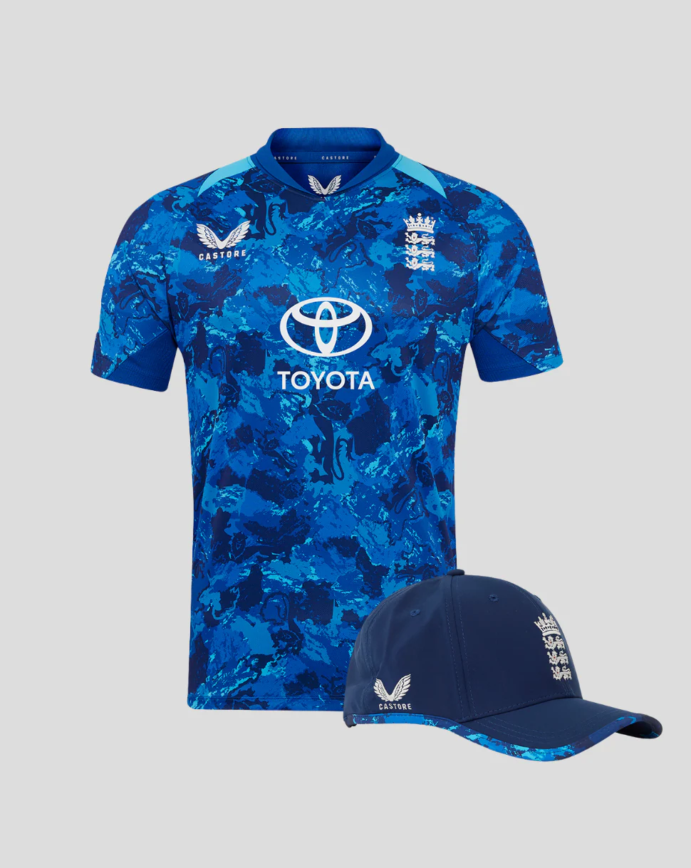 Junior England Cricket 25/26 ODI Shirt + Cap