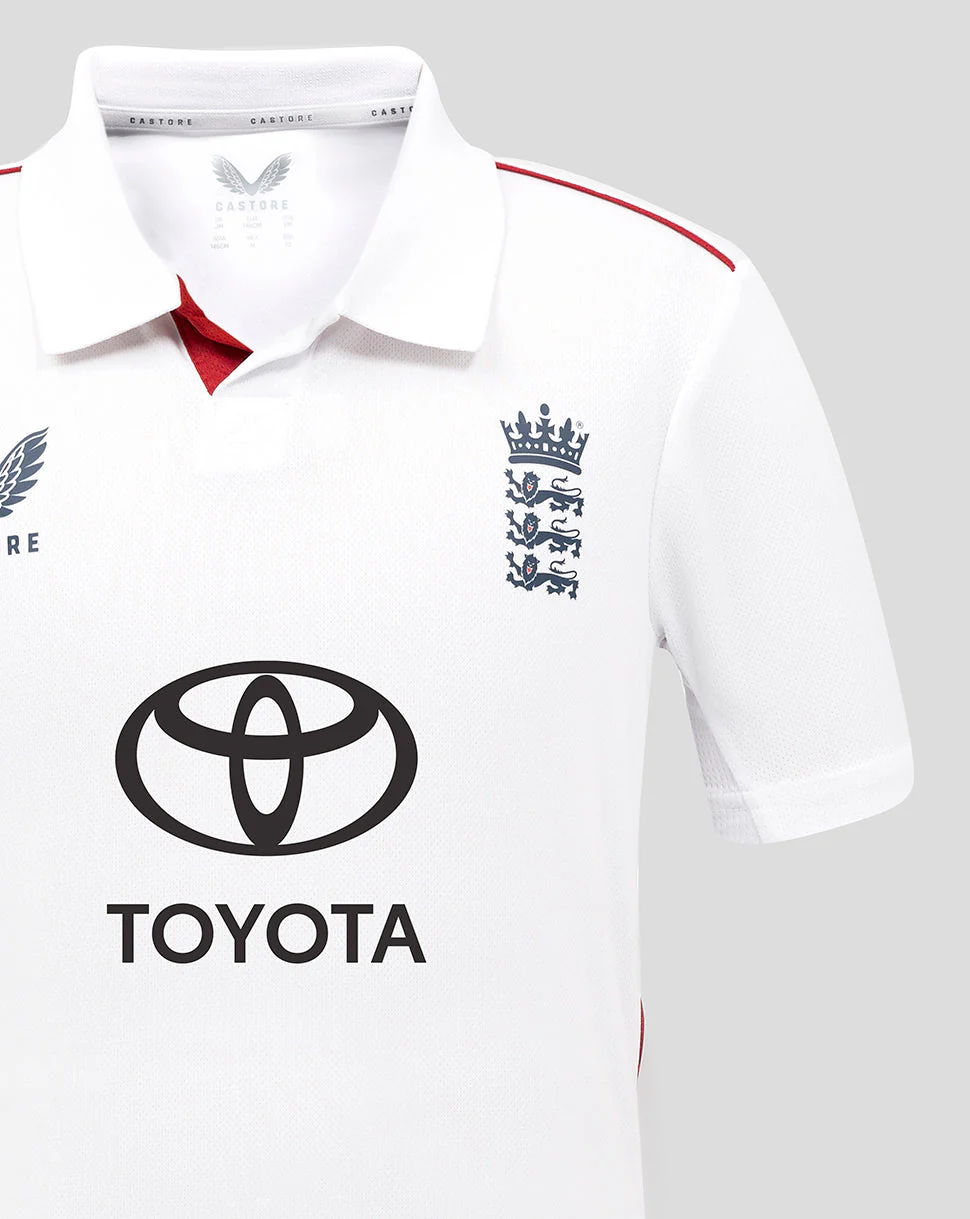 Junior England Cricket 25/26 Test Shirt + Wide Brim Hat - Image 4