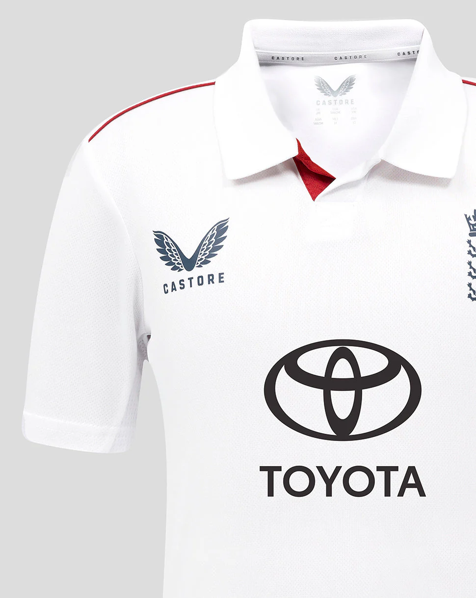 Junior England Cricket 25/26 Test Shirt + Wide Brim Hat - Image 5