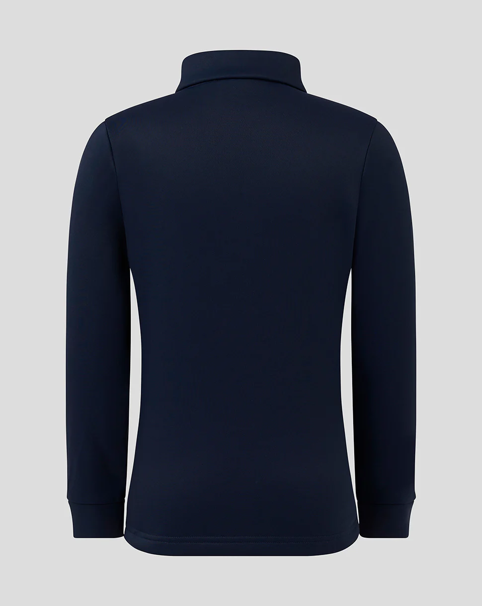 Junior Fleece Lined 1/4 Zip - Peacoat - Image 2
